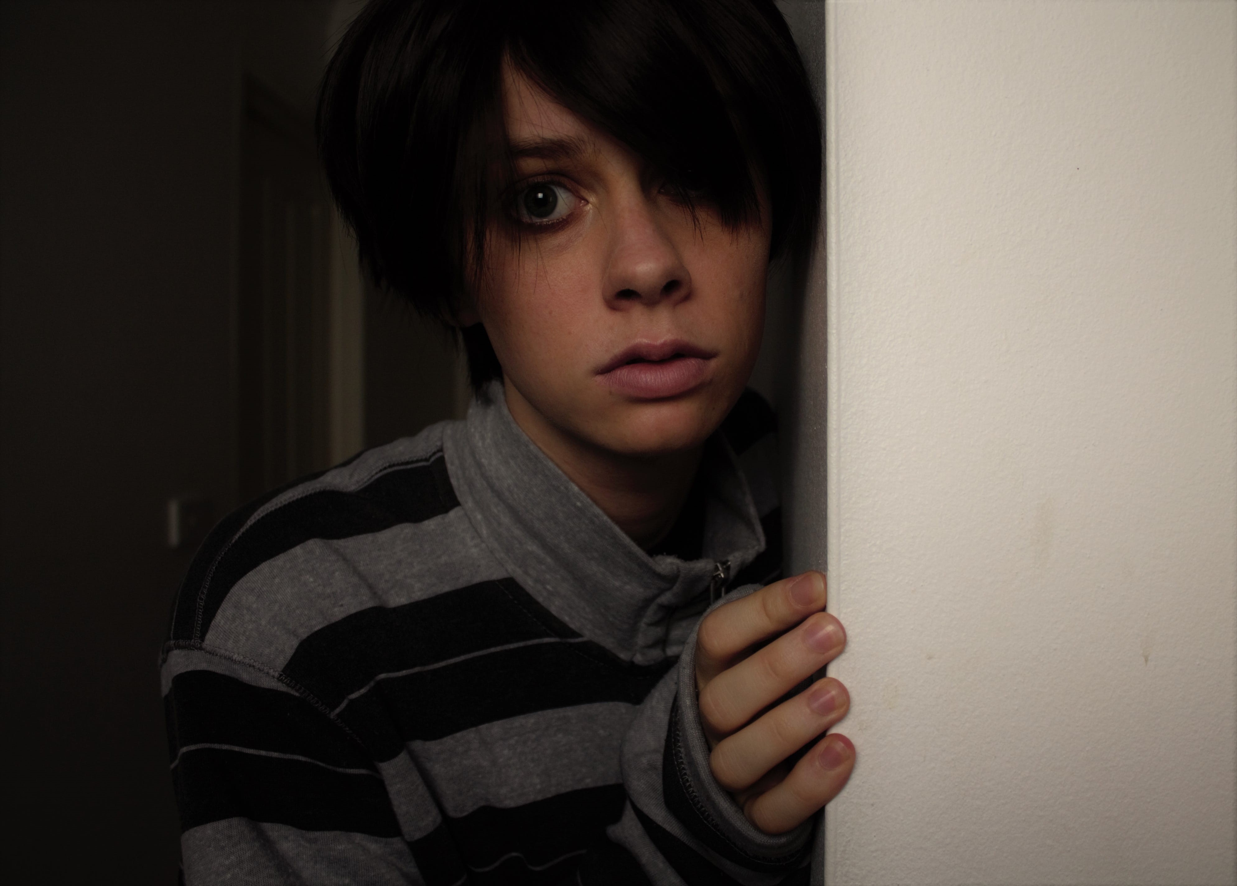 leisure activity, depression - sadness, Mental Health, dark, cosplay, boy, looking at camera, shirt, teenager, real people, contemplation, portrait, serious, HD Wallpaper