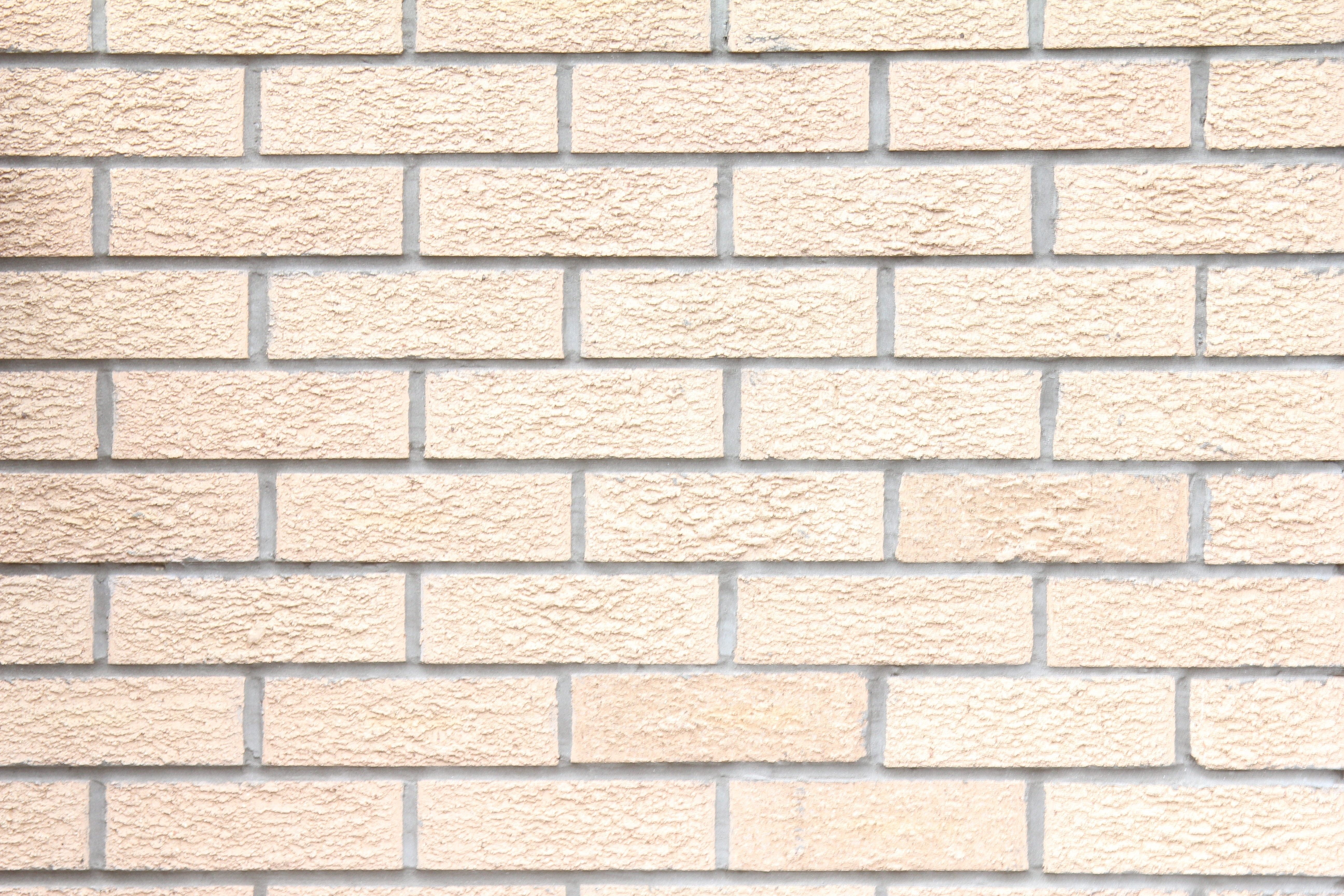 textured, rough, textured effect, repetition, Brick, biege, wall - building feature, rectangle, brick, construction, built structure, geometric shape, shape, HD Wallpaper