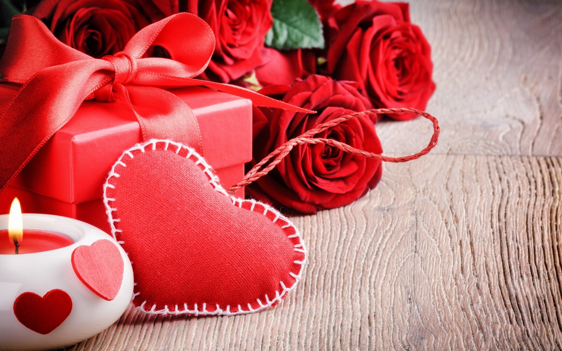 1080P, hearts, gift, valentines day, day, valentines, HD Wallpaper