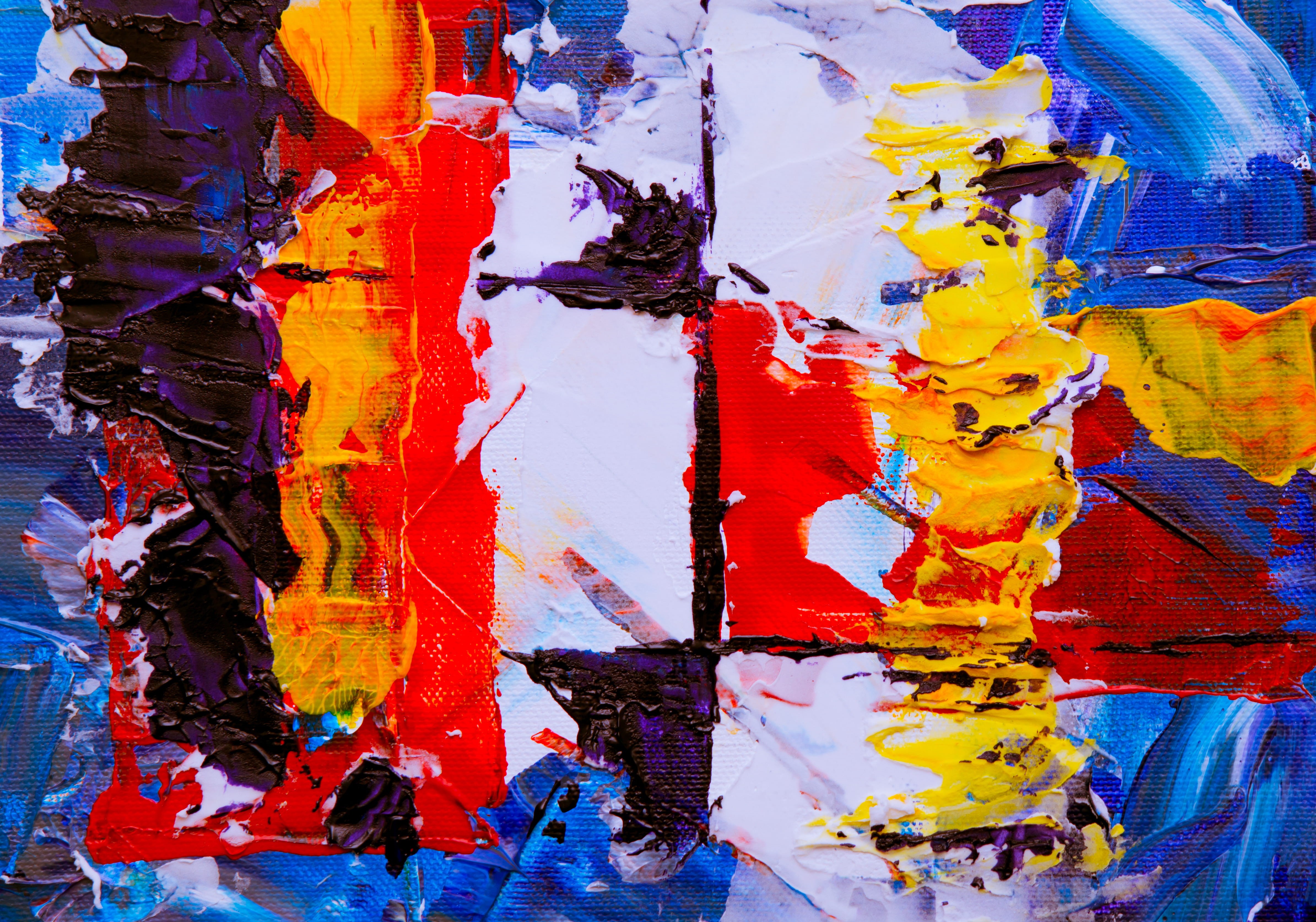 full frame, outdoors, art and craft, no people, wall - building feature, creative, acrylic paint, bad condition, canvas, graphic, stain, art, blue, paint, HD Wallpaper