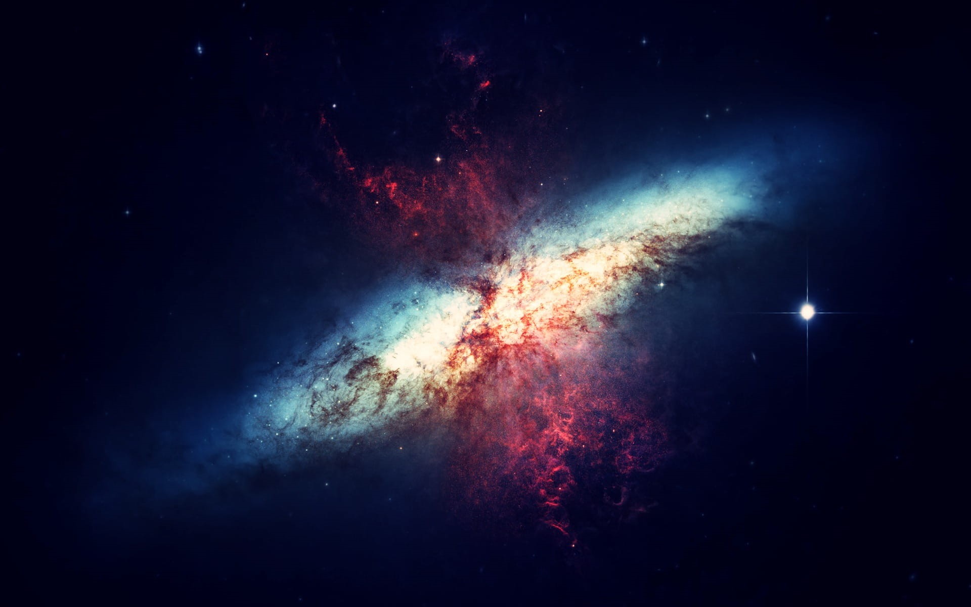 night, motion, eruption, nature, color, star clusters, star - space, black background, fog, celebration, farbenspiel, no people, impact, galaxies, red, HD Wallpaper