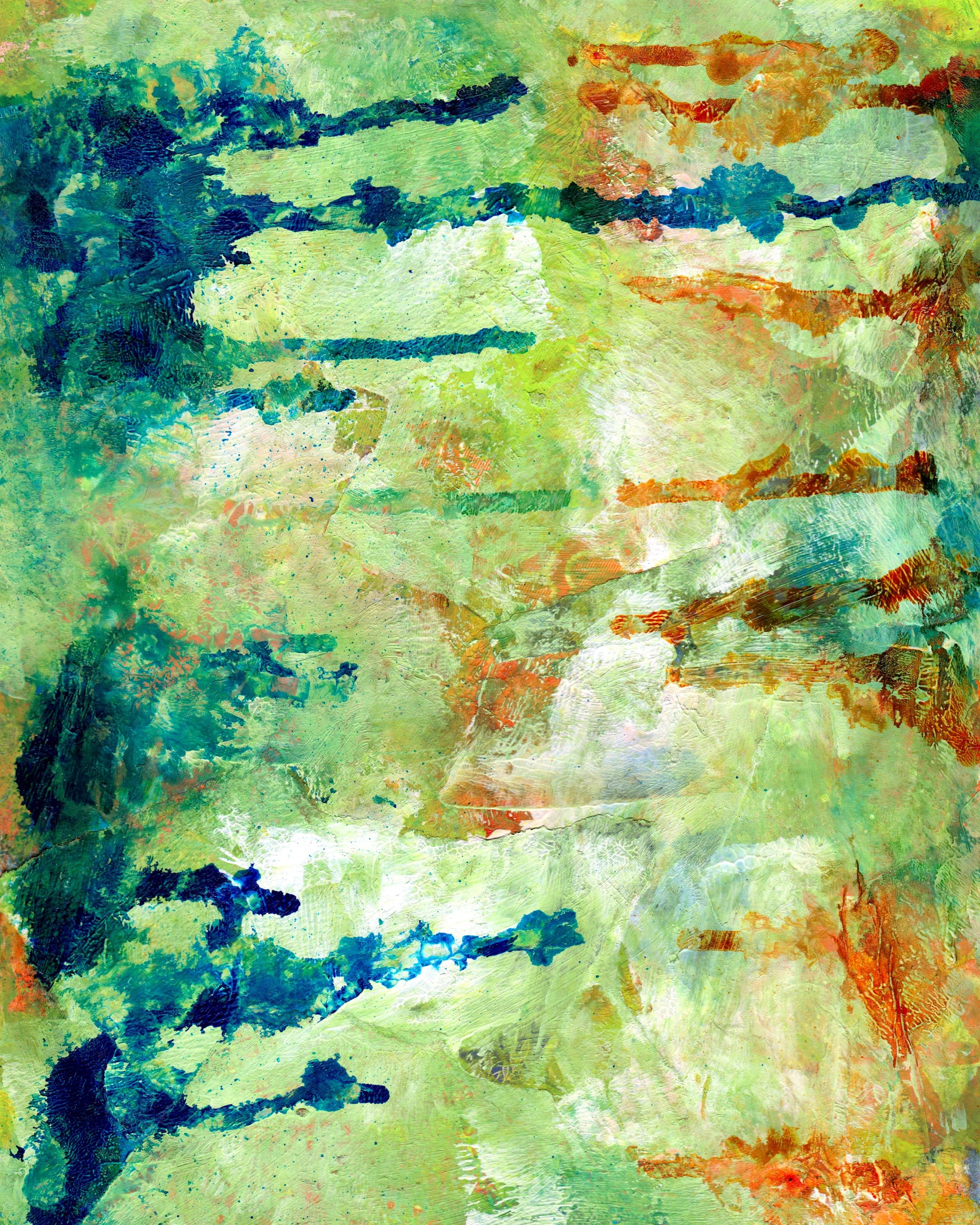liquid, green color, bright, messy, paint, artwork, blue, spray, pattern, multi colored, artistic, paper, assorted, painted, surface, mixed media, dirty, Phone HD Wallpaper