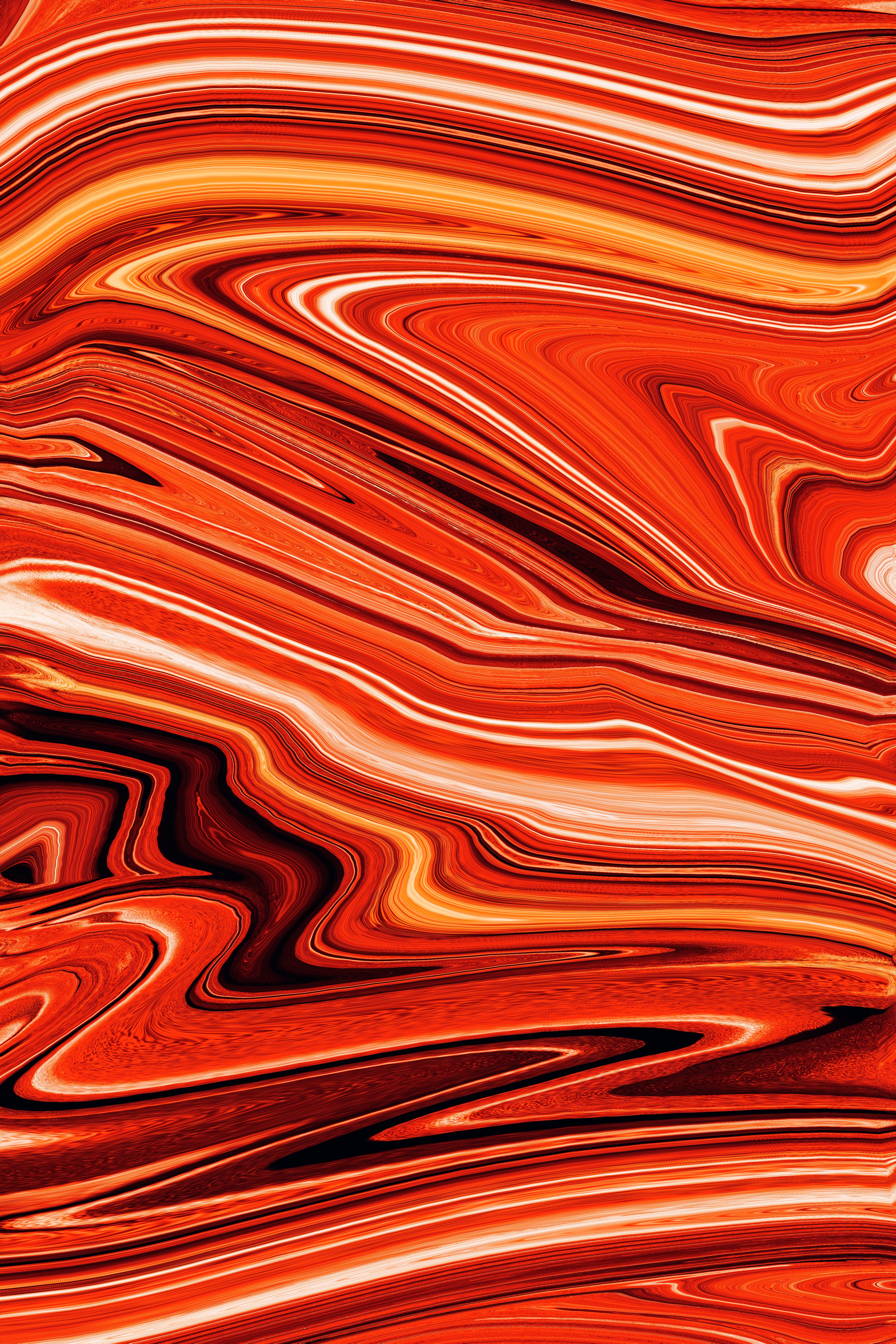 red, transportation, close-up, day, chaos, artist, full frame, photoshop, pattern, white, flowing, wave pattern, road, black color, color, abstract, indoors, Phone HD Wallpaper
