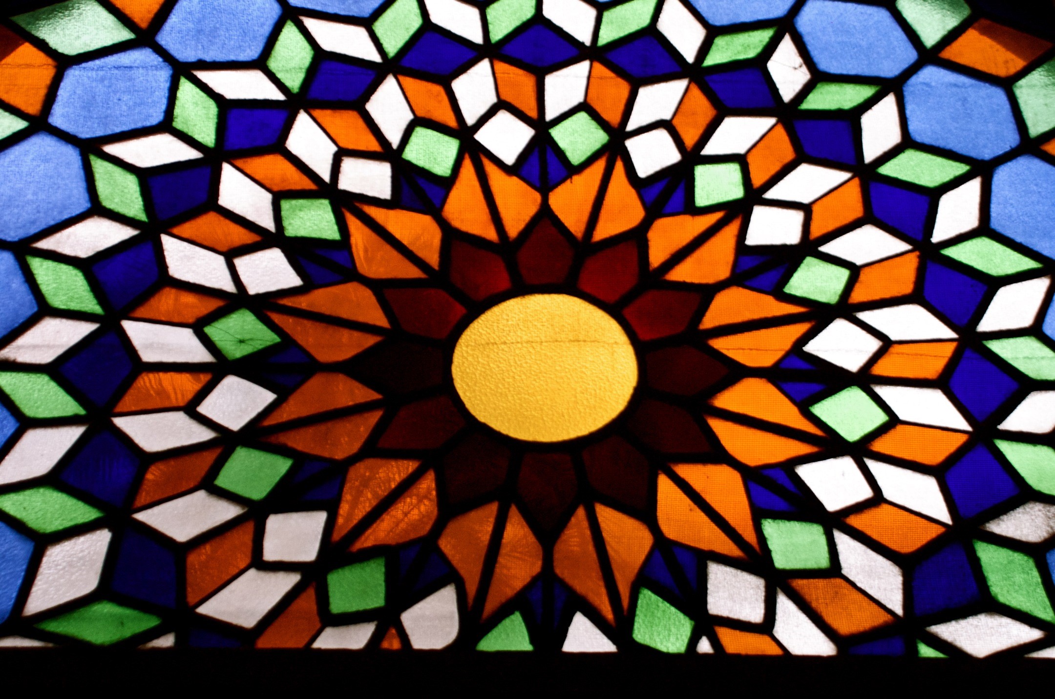 full frame, ceiling, flooring, multi colored, color, mosaic, window, cathedral, stained glass, glass, architecture, ornate, yellow, abstract pattern, directly below, HD Wallpaper