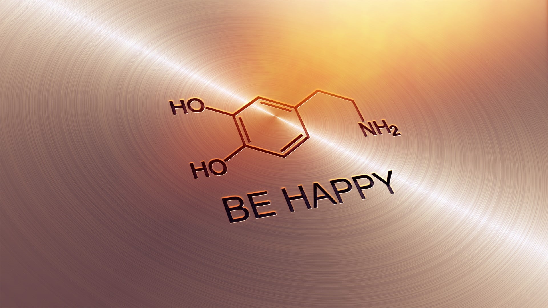 texture, 1080P, happy, text, chemistry, dopamine, HD Wallpaper