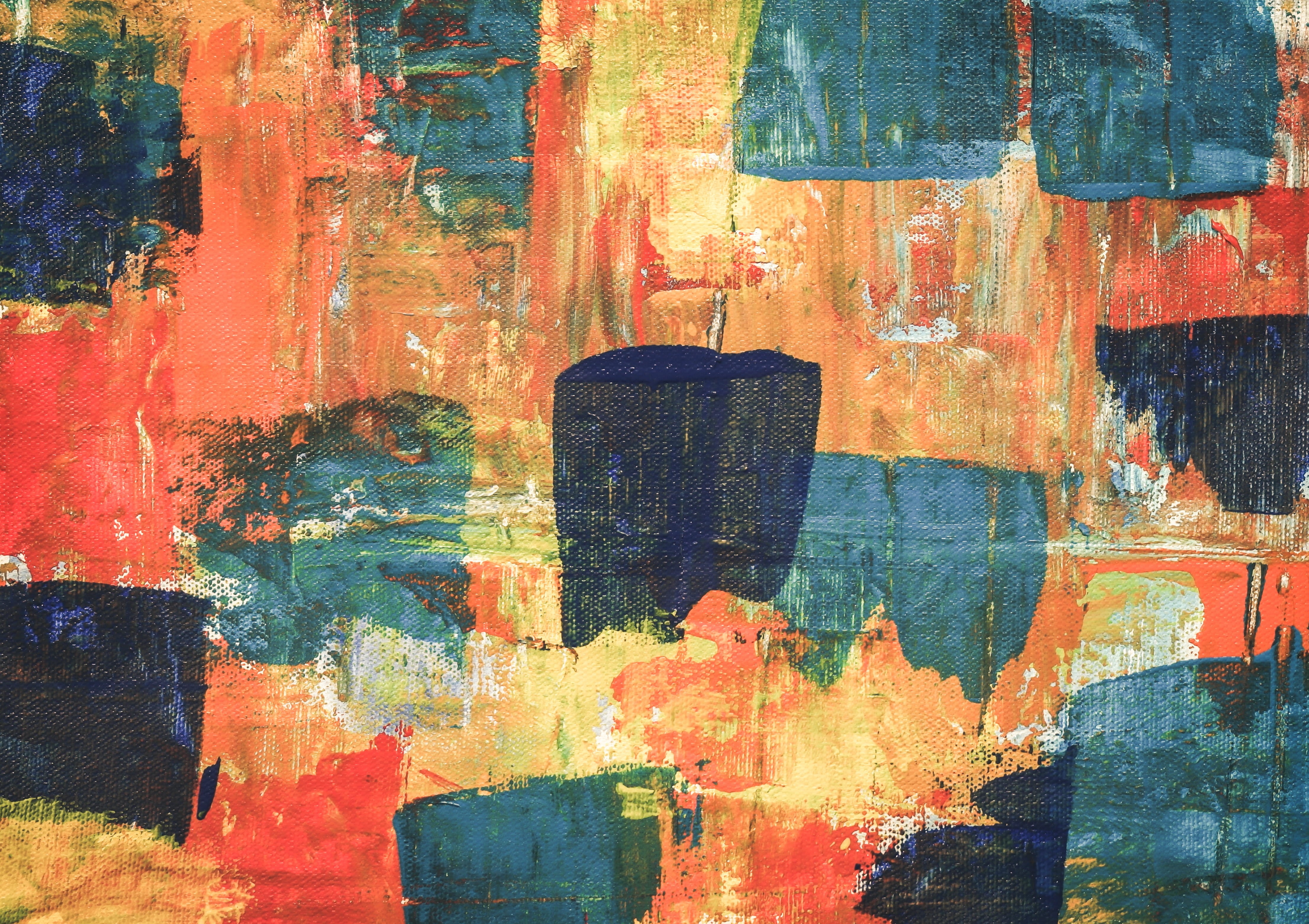 artistic, design, background, oil painting, acrylic paint, 4K, backgrounds, painted image, close-up, expressionism, art, painted, HD Wallpaper