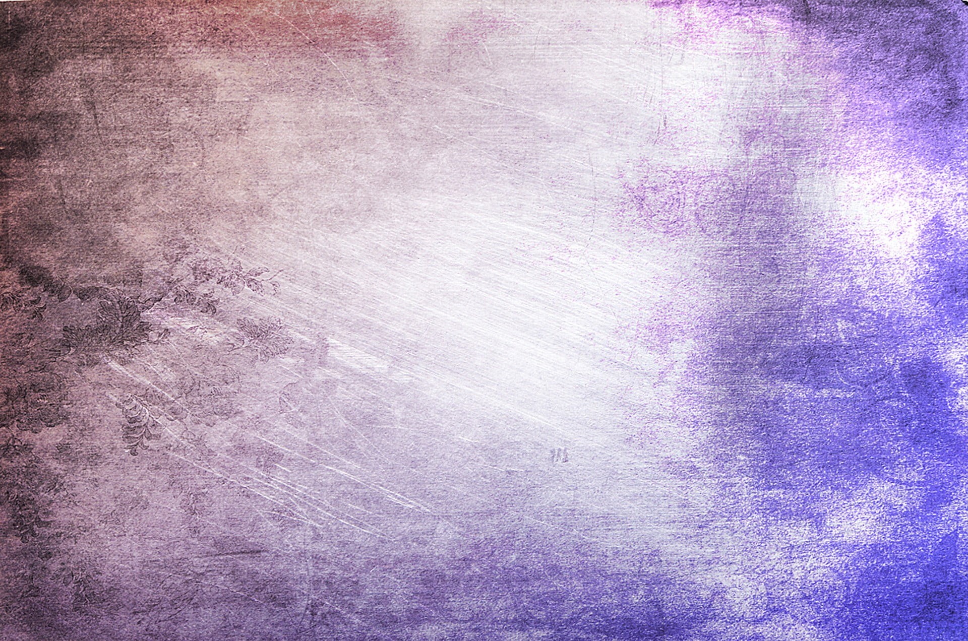 abstract, purple, white, close-up, 1080P, stained, floral, metal, creativity, day, indoors, brush stroke, abstract backgrounds, textured effect, silver colored, HD Wallpaper