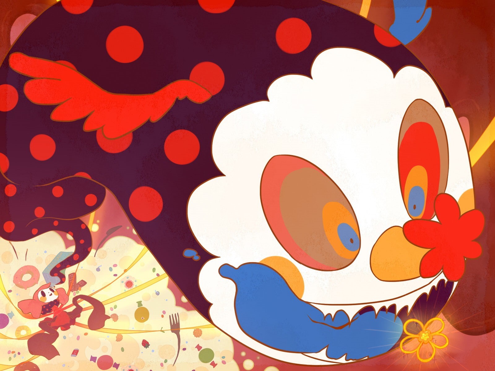 animal, painted, no people, full frame, creativity, palette, multi colored, anime girls, art and craft, backgrounds, abstract, pattern, Mahou Shoujo Madoka Magica, HD Wallpaper