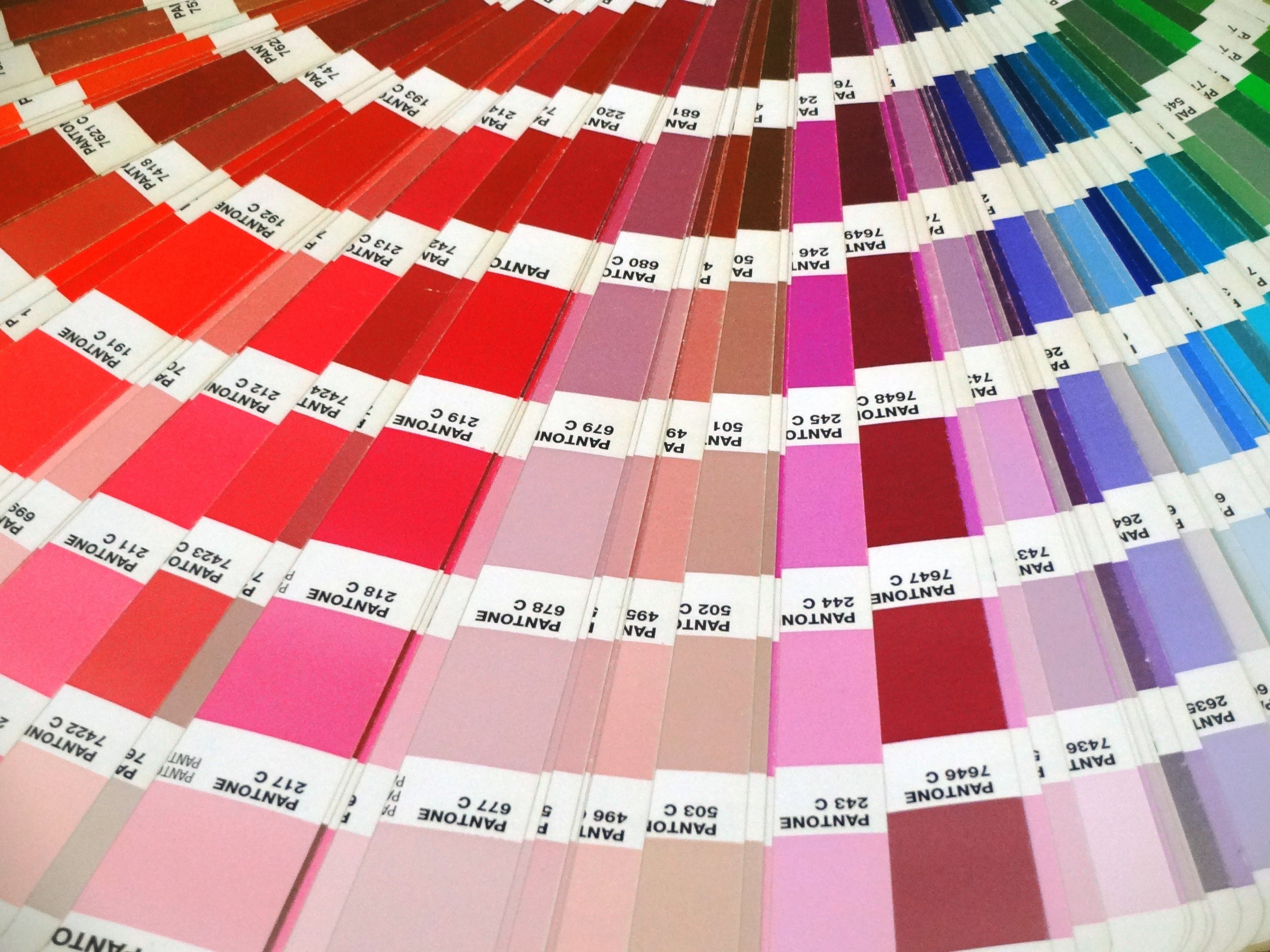 backgrounds, colors, choice, swatches, paper, large group of objects, indoors, nuance, multi colored, color swatch, variation, wall - building feature, HD Wallpaper