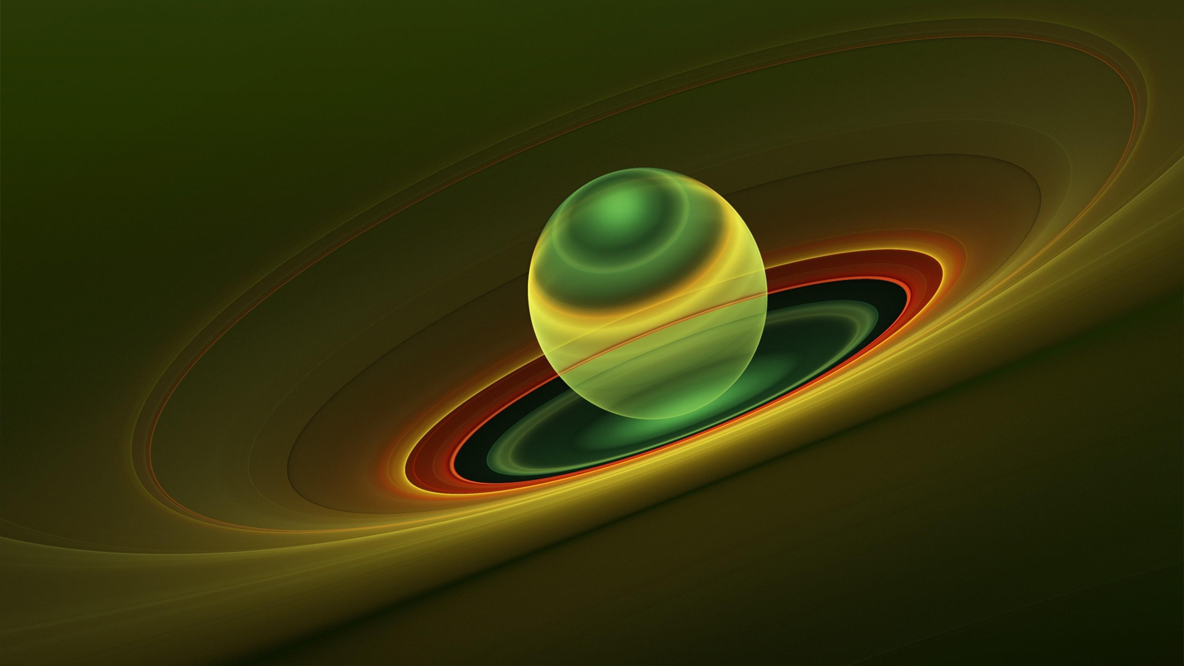 shape, 4K, 3d, digital art, ball, circles, sphere, HD Wallpaper