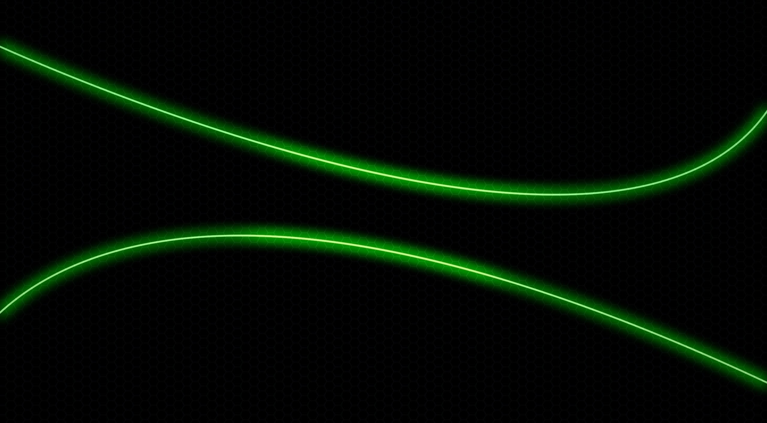 2K, wave, science, curve, multi colored, Green, light - natural phenomenon, astronomy, night, green color, Aero, black color, illuminated, no people, abstract, HD Wallpaper