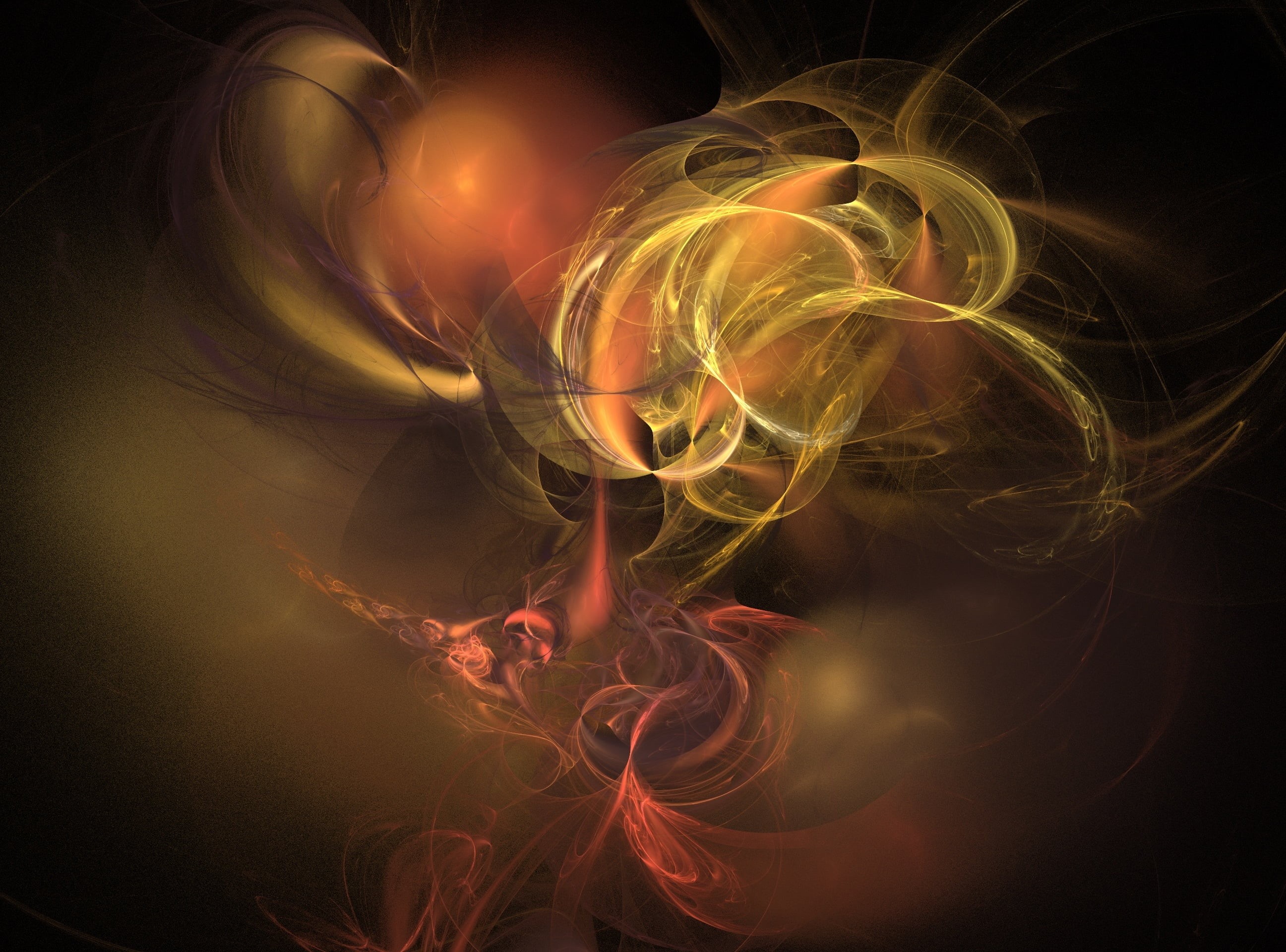 no people, 2K, burning, nature, yellow, ethereal, illustration, environment, motion, close-up, blurred motion, black background, long exposure, studio shot, HD Wallpaper