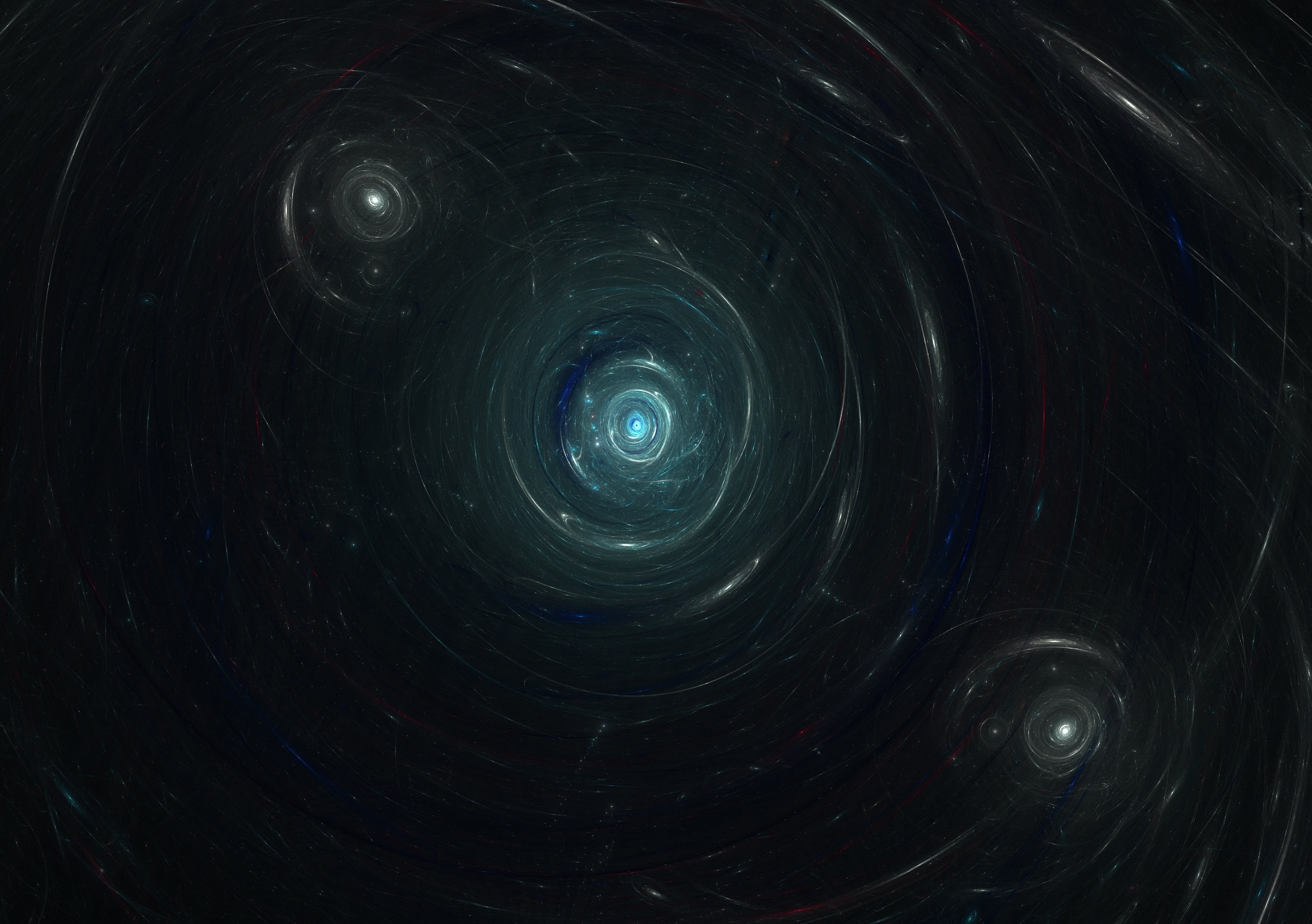 spiral, 2K, shape, swirl, immersion, pattern, fractal, galaxy, plexus, spinning, close-up, night, full frame, backgrounds, no people, indoors, star - space, HD Wallpaper