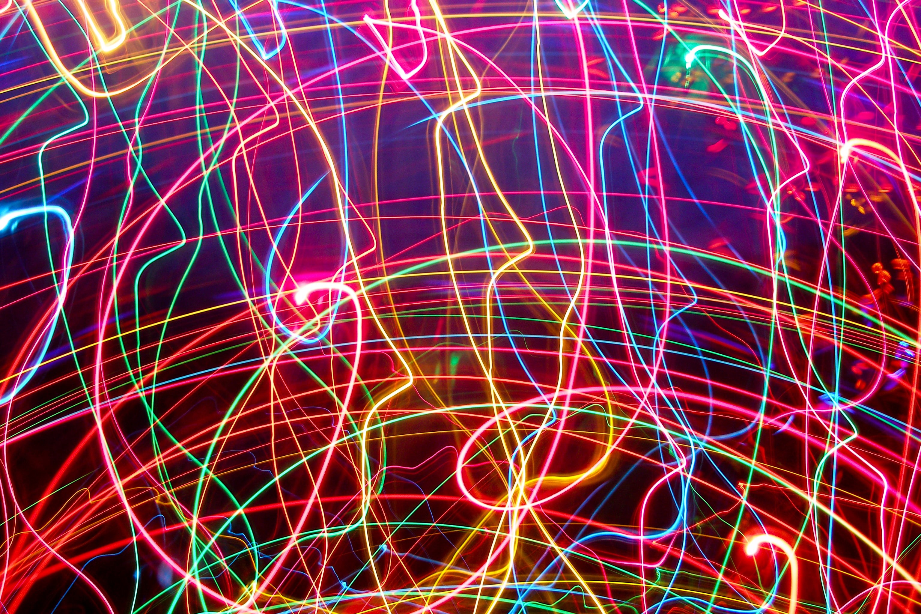 pattern, low angle view, plexus, connection, arts culture and entertainment, full frame, night, nature, long exposure, glowing, light - natural phenomenon, HD Wallpaper