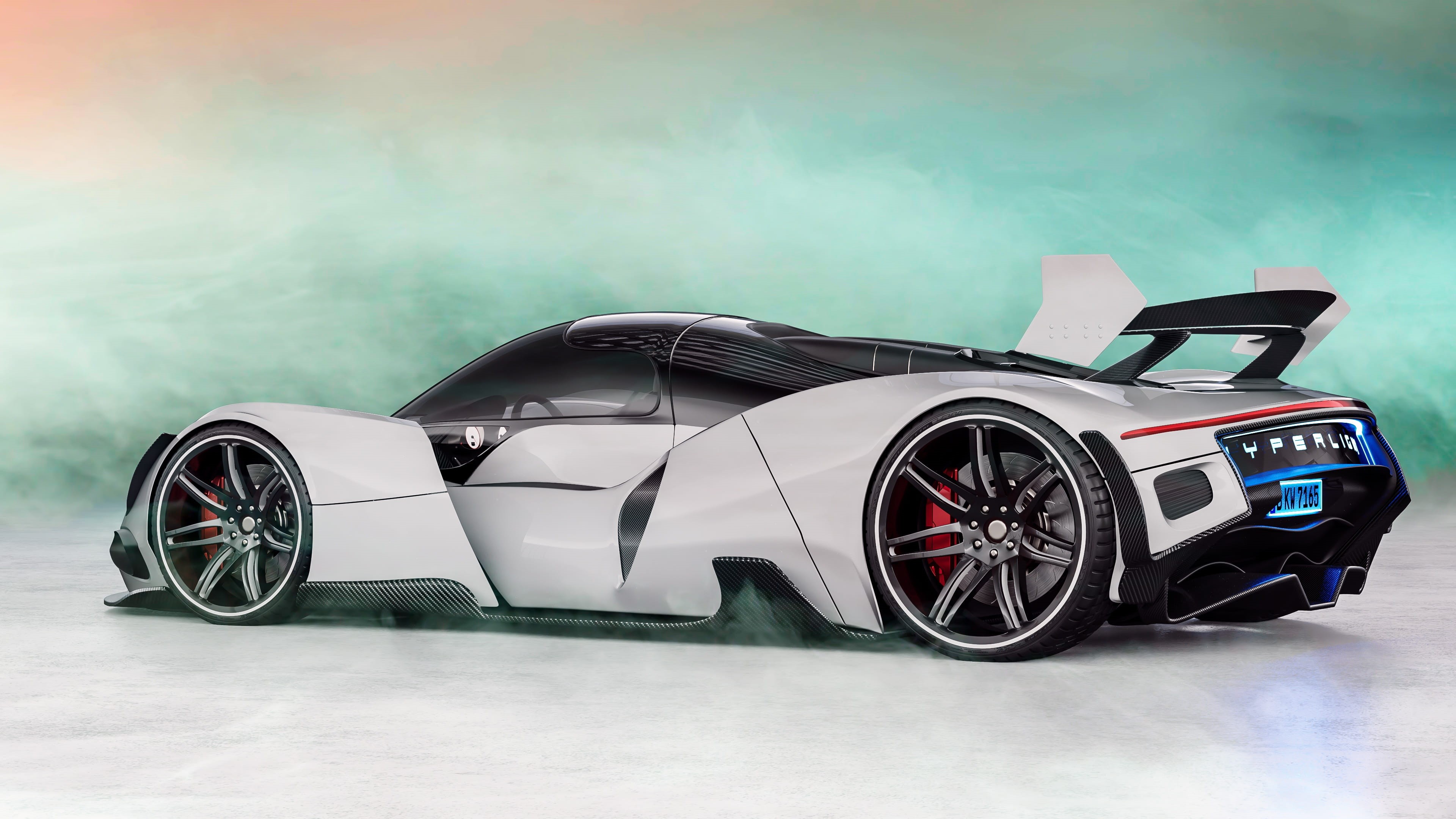 chrome, modern, automotive, technology, clean, red, motor vehicle, vehicle, 3d, sports car, concept, design, lamborghini, speed, surface level, tire, futuristic, HD Wallpaper