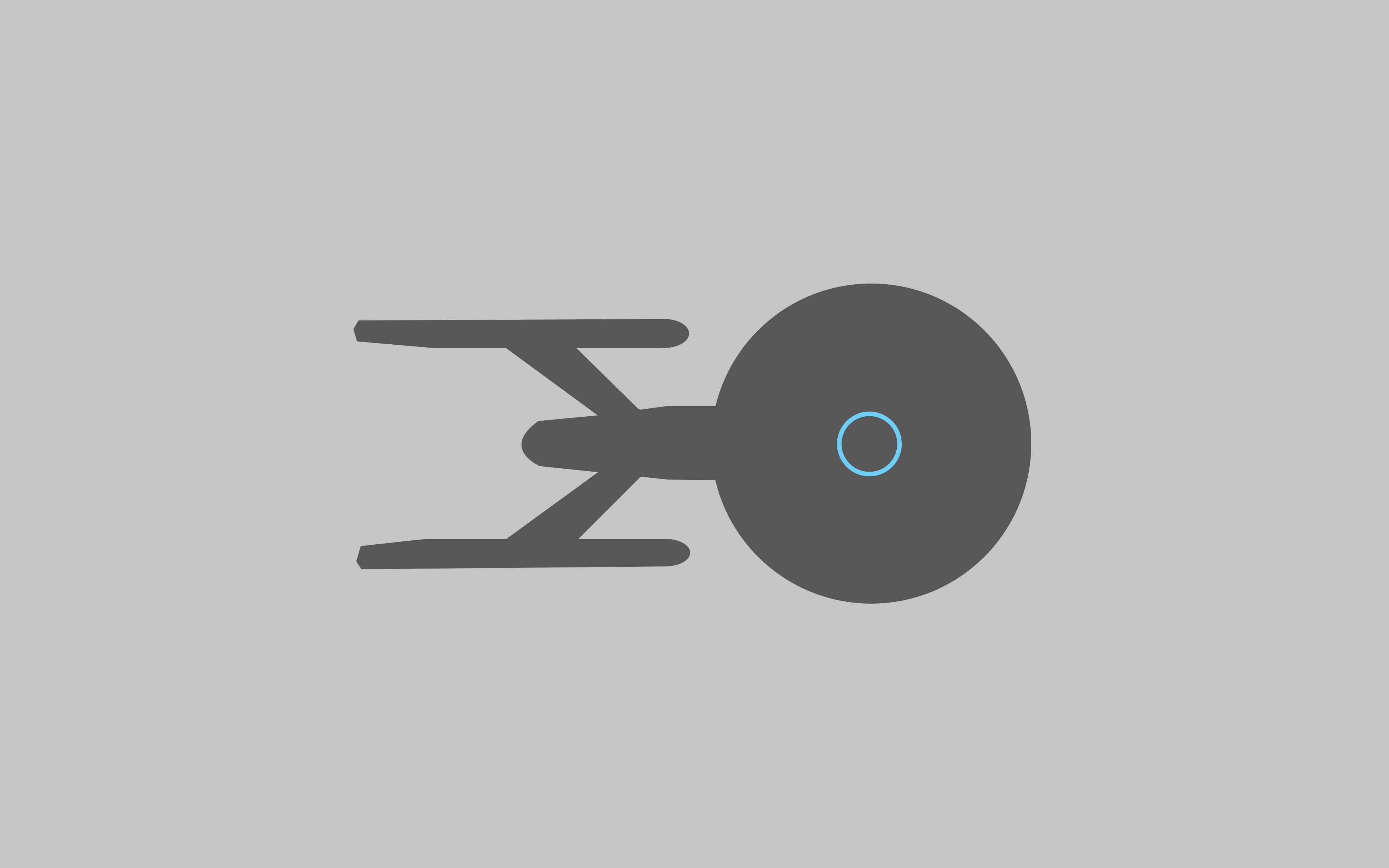 USS Enterprise (spaceship), Star Trek, minimalism, 4K, HD Wallpaper