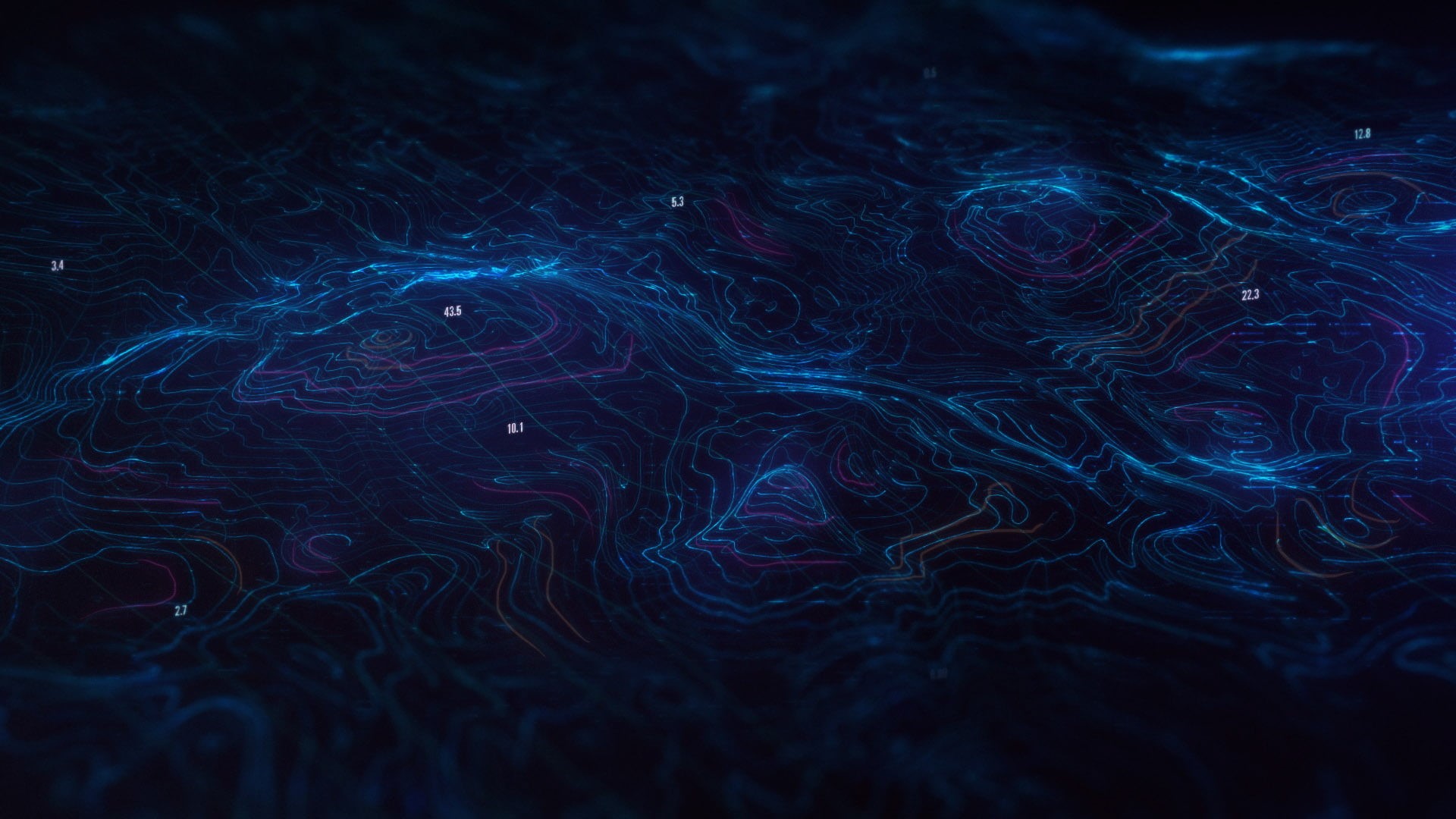 geometry, textured, water, motion, no people, backgrounds, 1080P, purple, shapes, abstract, night, pattern, black background, science, simple, HD Wallpaper