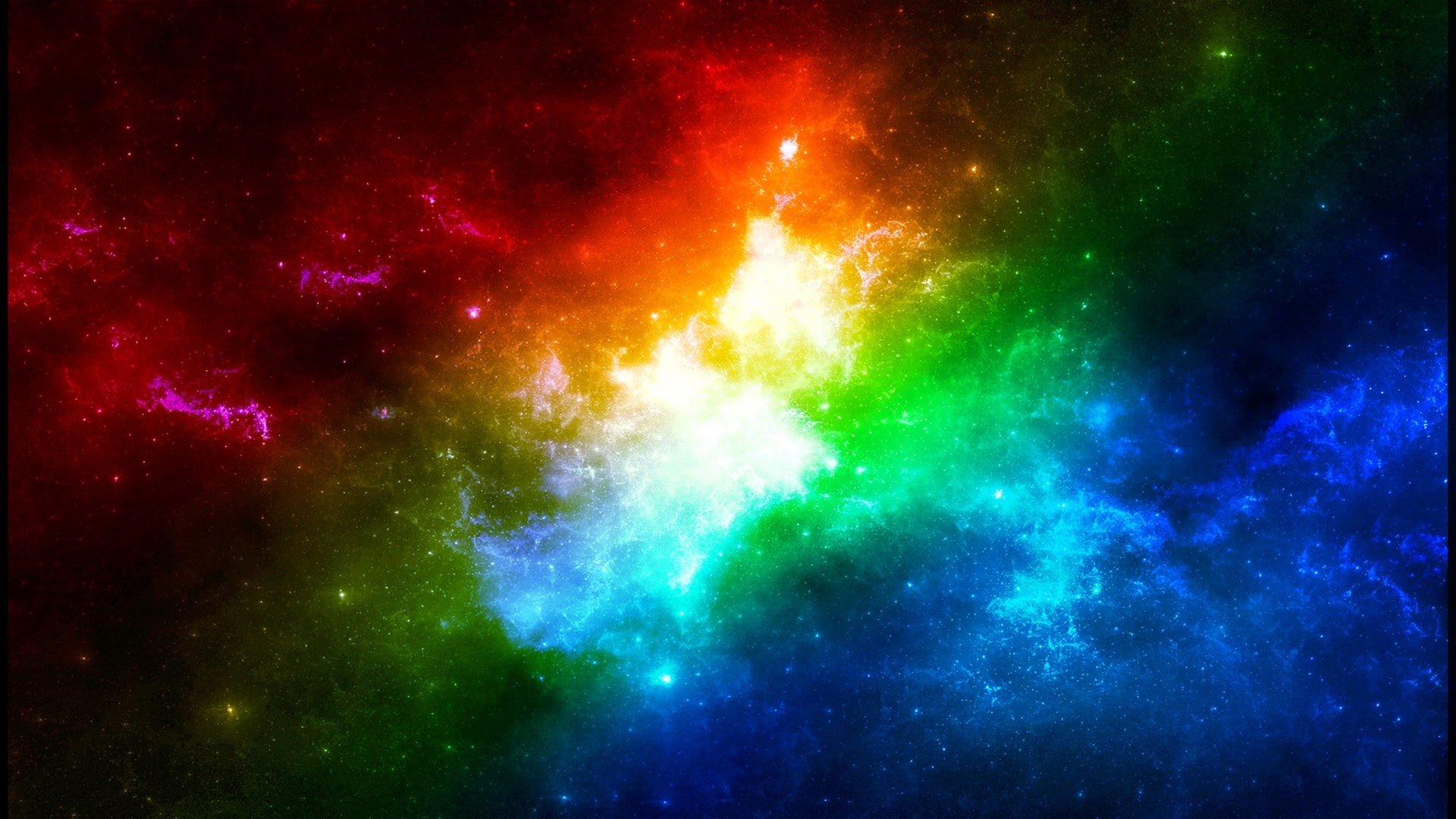 rainbow, colorful, abstract, 1080P, HD Wallpaper