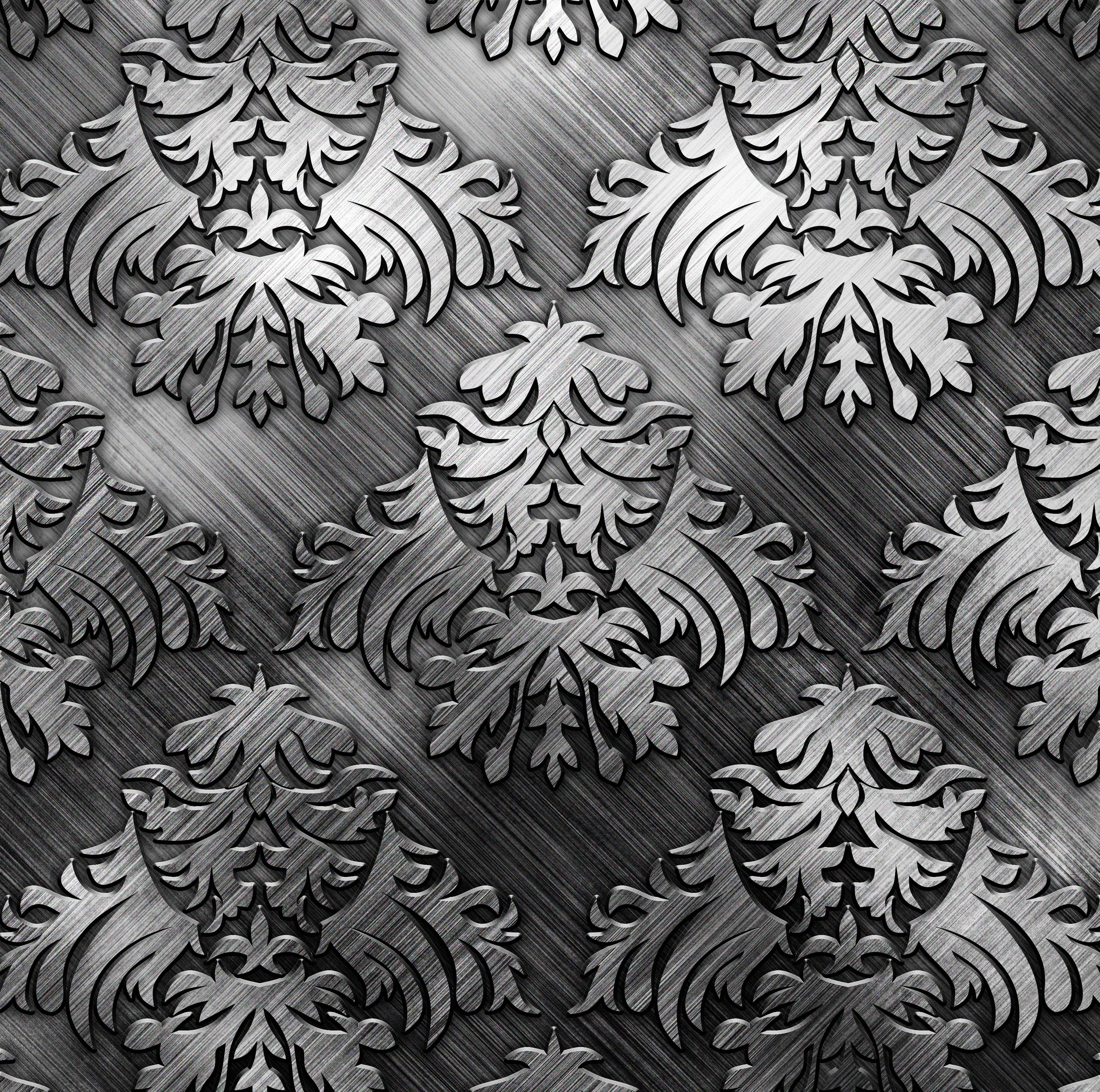 metallic, pattern, texture, background, silver, steel, 5K, metal, HD Wallpaper