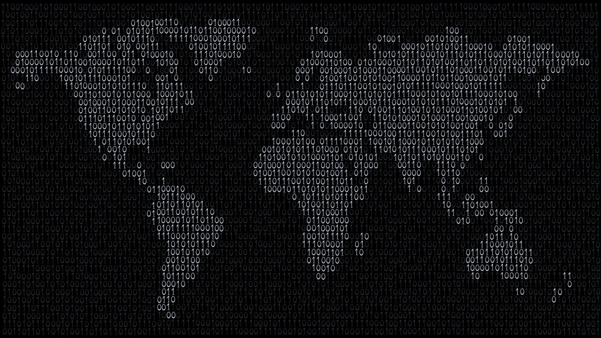 1080P, world, minified, minimalism, programming, binary, HD Wallpaper