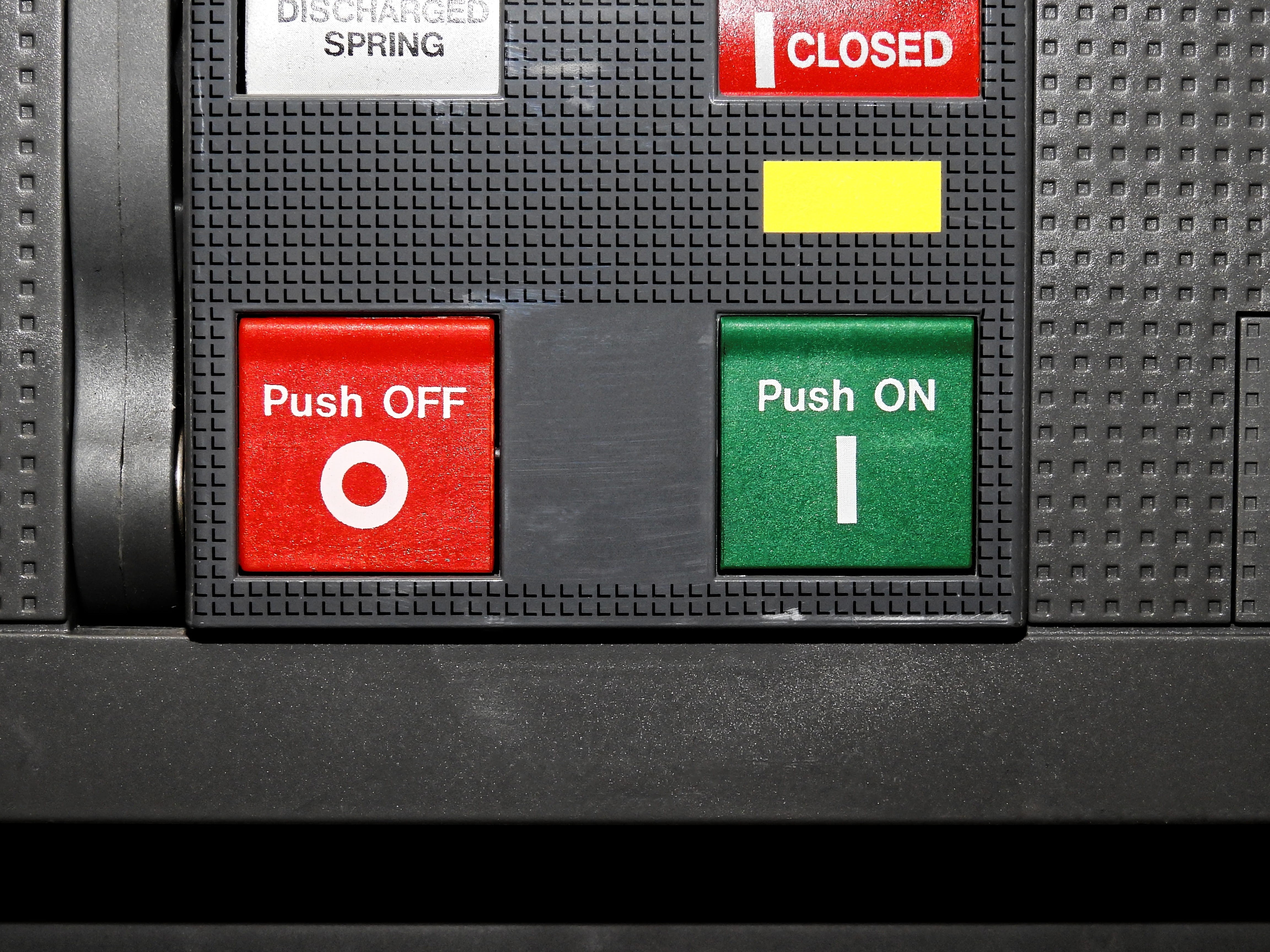 control cabinet, 4K, western script, safety, switches, electrician, indoors, electro distributor, push Button, security, electronics industry, sign, Switchgear, HD Wallpaper