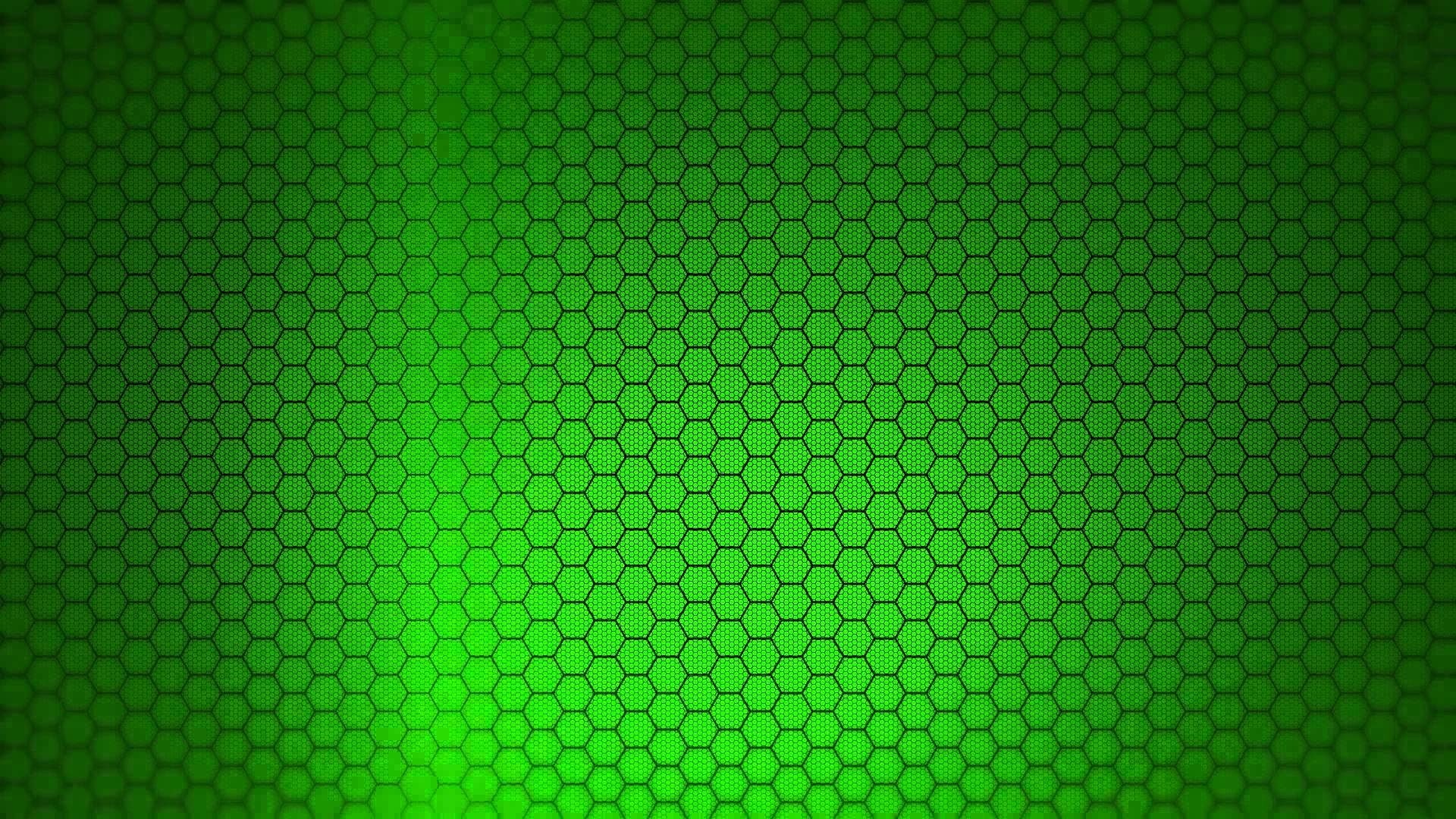 abstract, hexagon, 1080P, green, HD Wallpaper