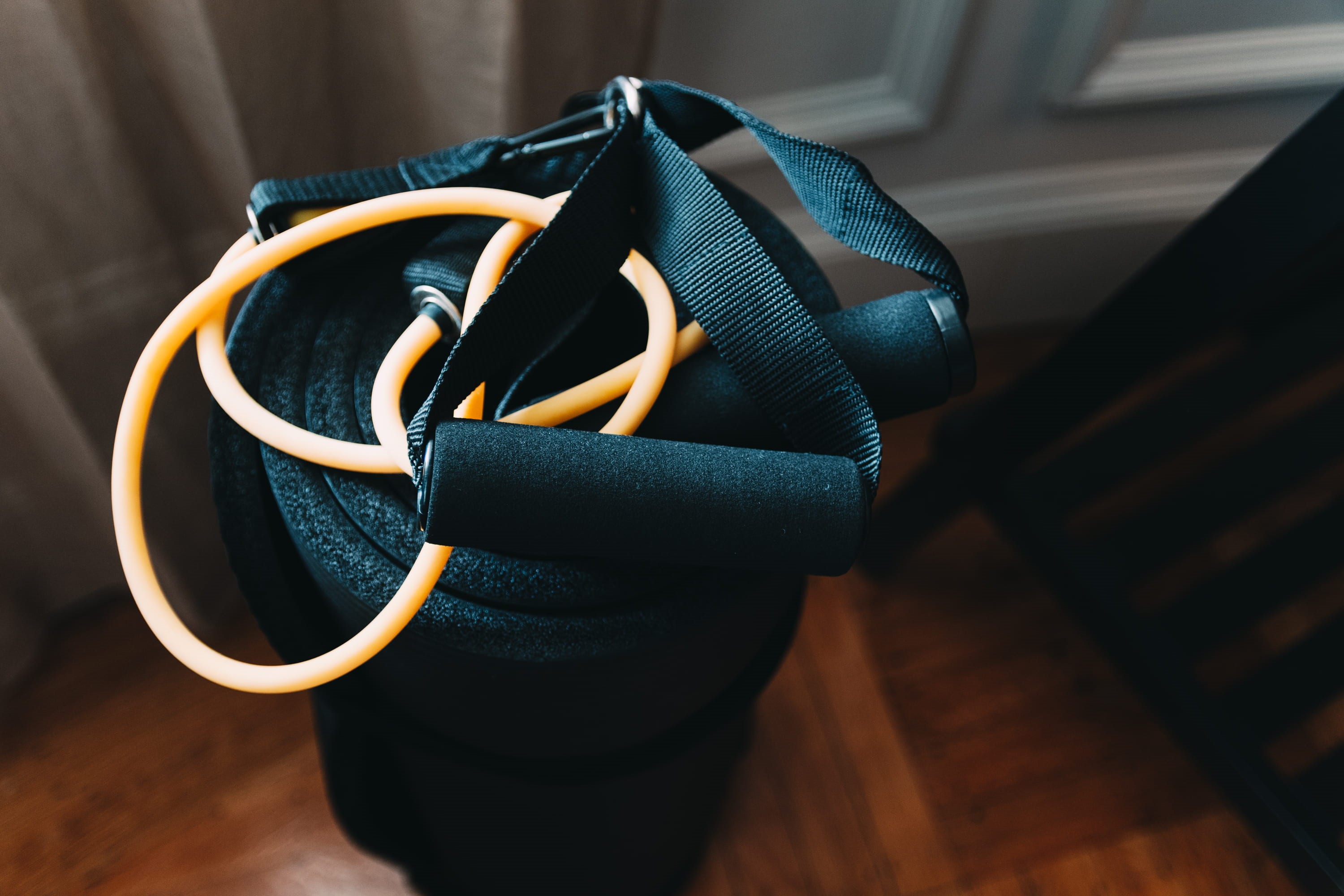 band, home interior, day, wood - material, shallow, wood, indoors, man made object, focus on foreground, mat, clothing, backpack, resistance, photography, HD Wallpaper