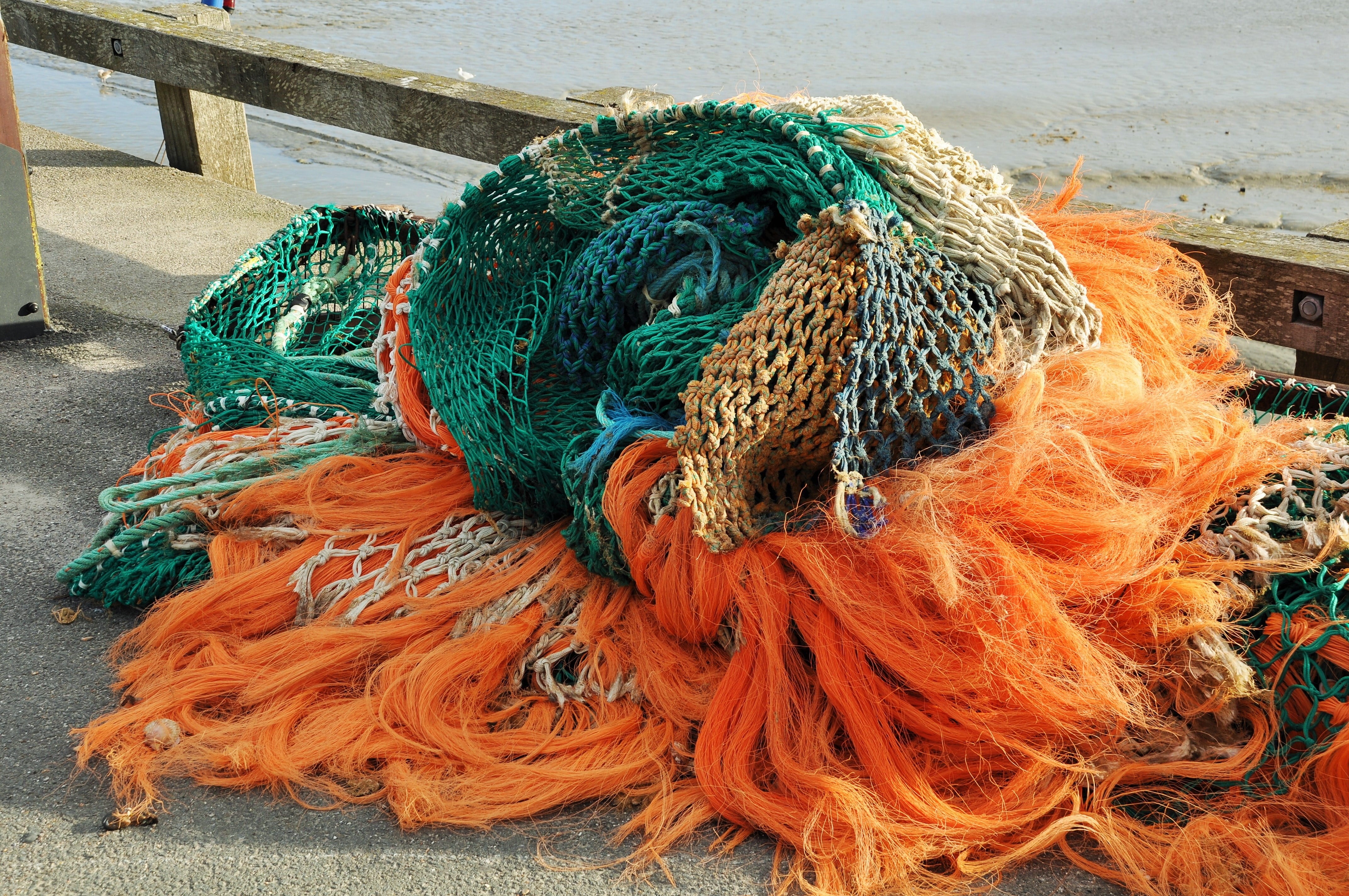 close-up, art and craft, boat, complexity, fence, fishing, wool, outdoors, high angle view, near, tangled, 4K, fishing port, fisherman, rod, trawler, brown, HD Wallpaper