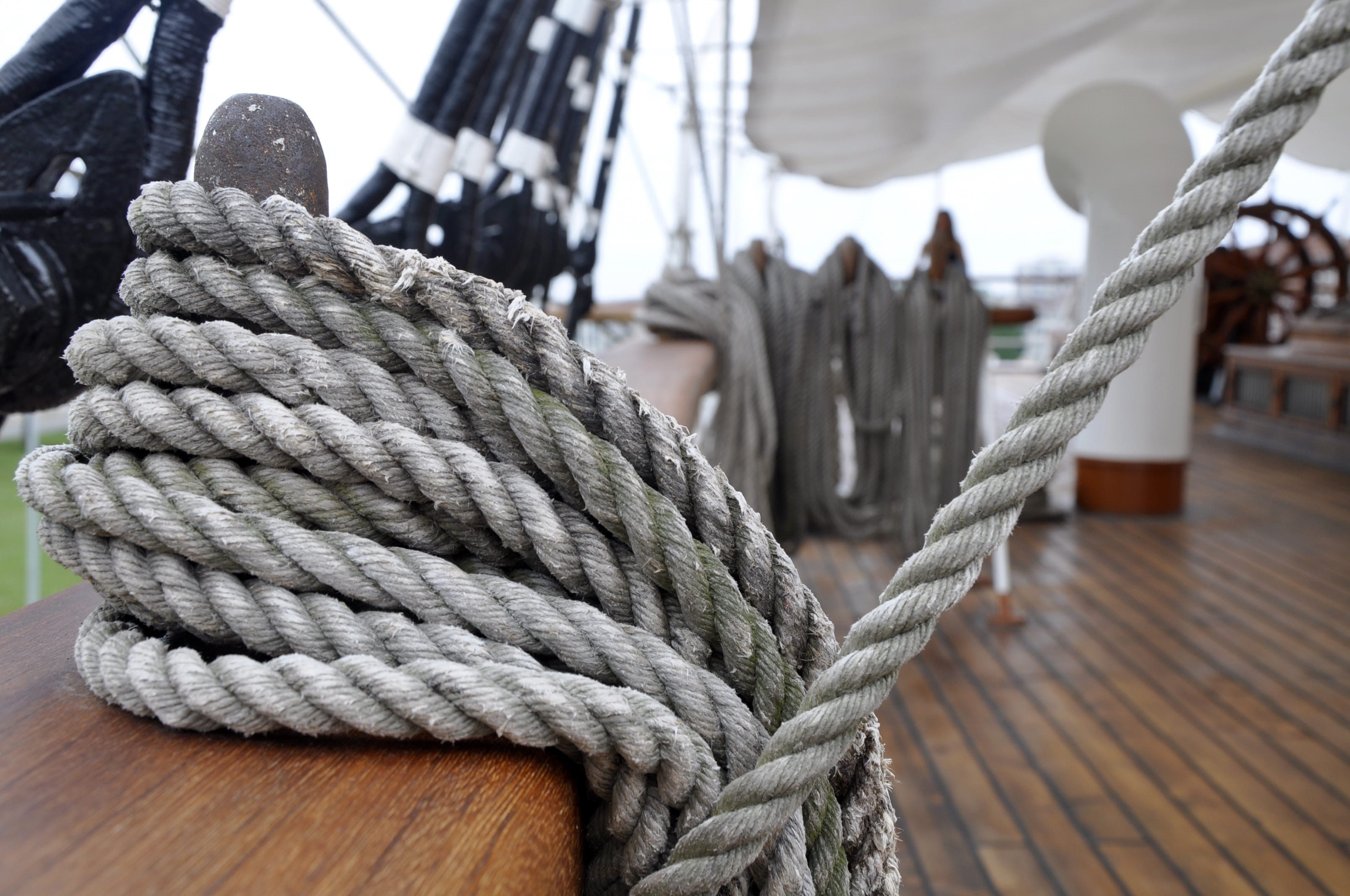 nature, wood - material, node, transportation, nautical vessel, wooden post, pattern, focus on foreground, textile, no people, ship water, day, outdoors, HD Wallpaper