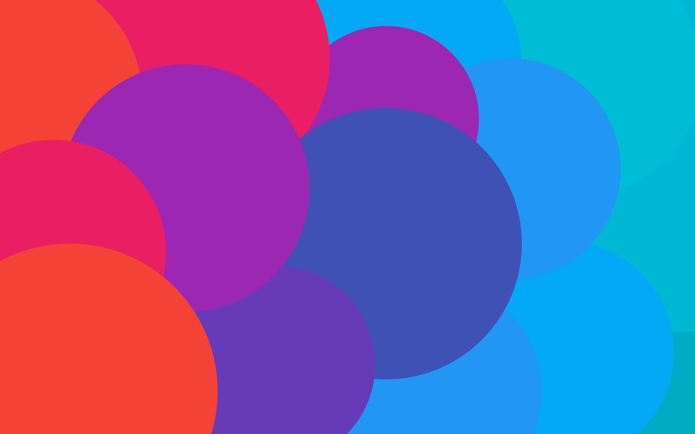blue, illustration, 2K, circles, red, colorful, pattern, teal, HD Wallpaper