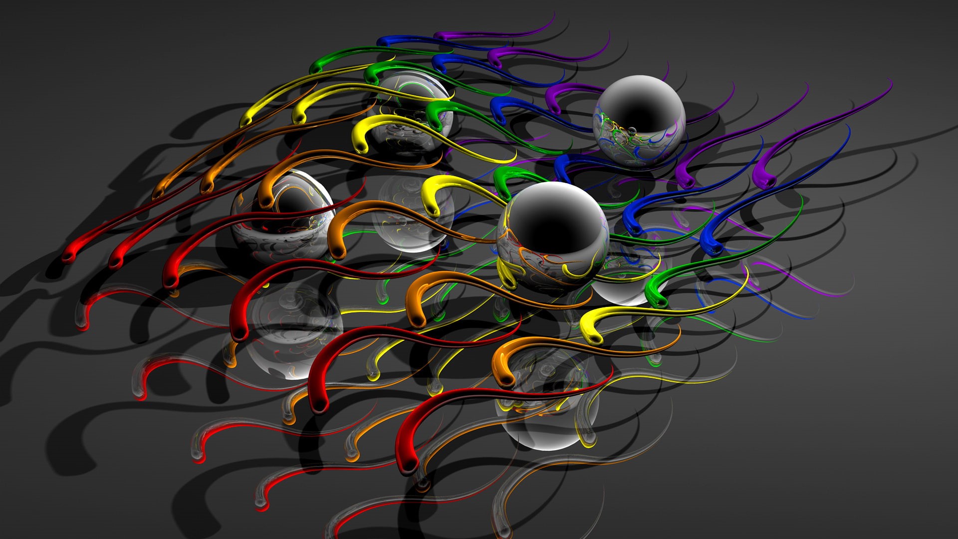 artistic, hd, purple, illustration, yellow, 1080P, art, red, digital, HD Wallpaper