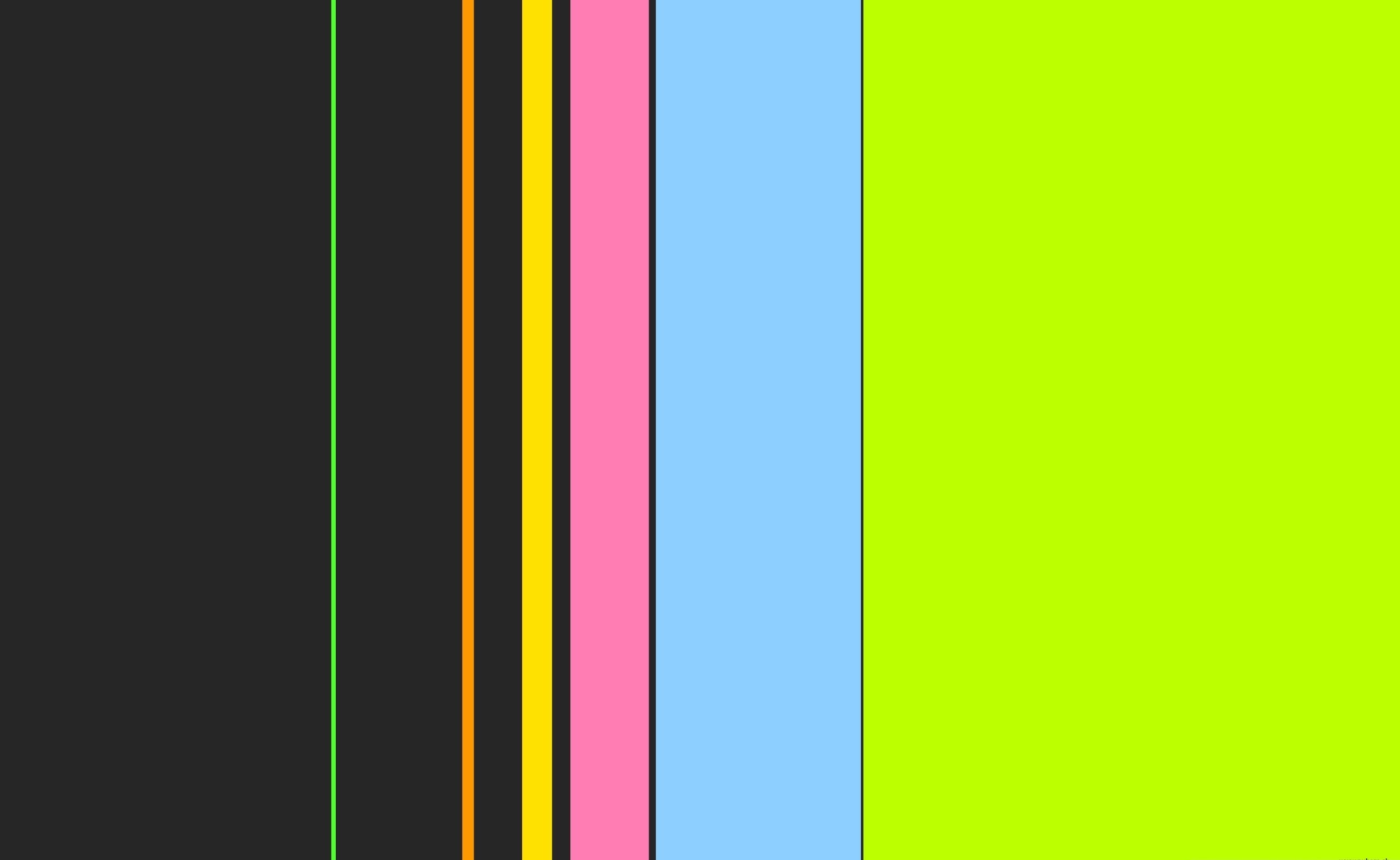 vibrant color, indoors, wall - building feature, abstract, striped, Colorful, 2K, Lines, variation, green, neon, yellow, full frame, choice, Aero, copy space, HD Wallpaper