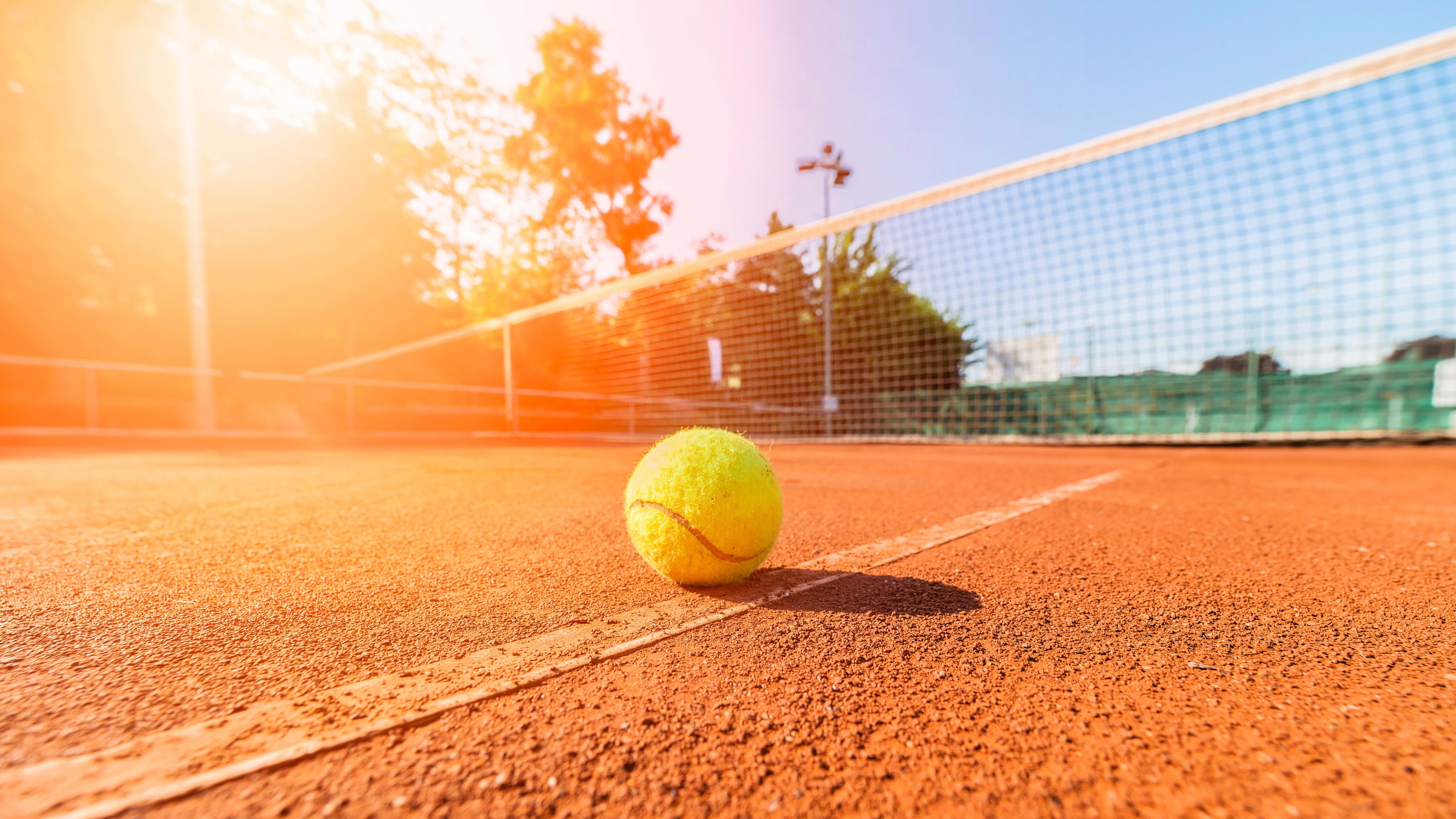 day, nature, summer, positive, baby, solar, green color, the ball, mesh, 5K, playing field, sun, coating, competitive sport, sky, green, tennis ball, landscape, HD Wallpaper