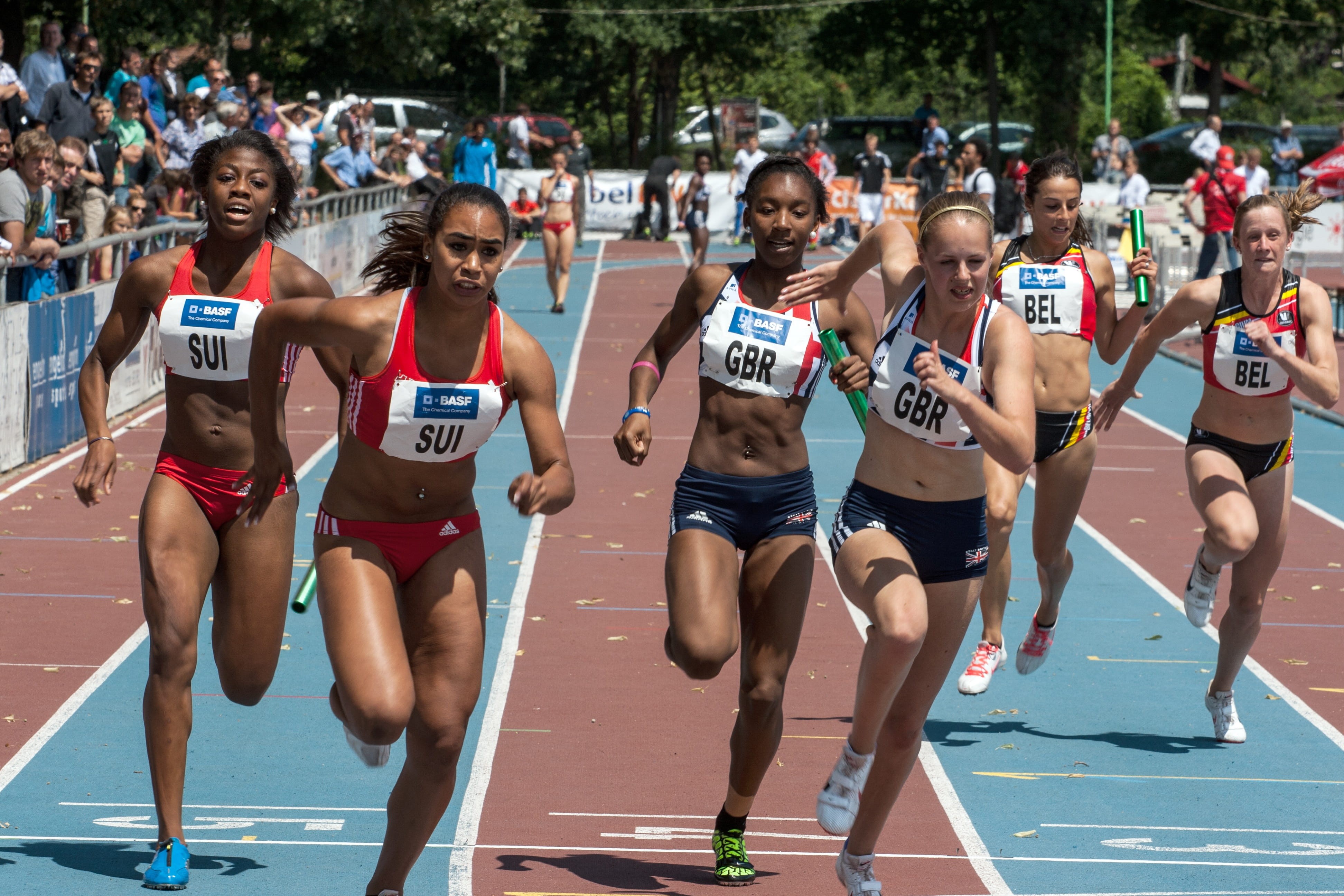 4K, spectator, Athletics, large group of people, speed, running track, real people, competition, track and field event, sports track, crowd, effort, group of people, HD Wallpaper