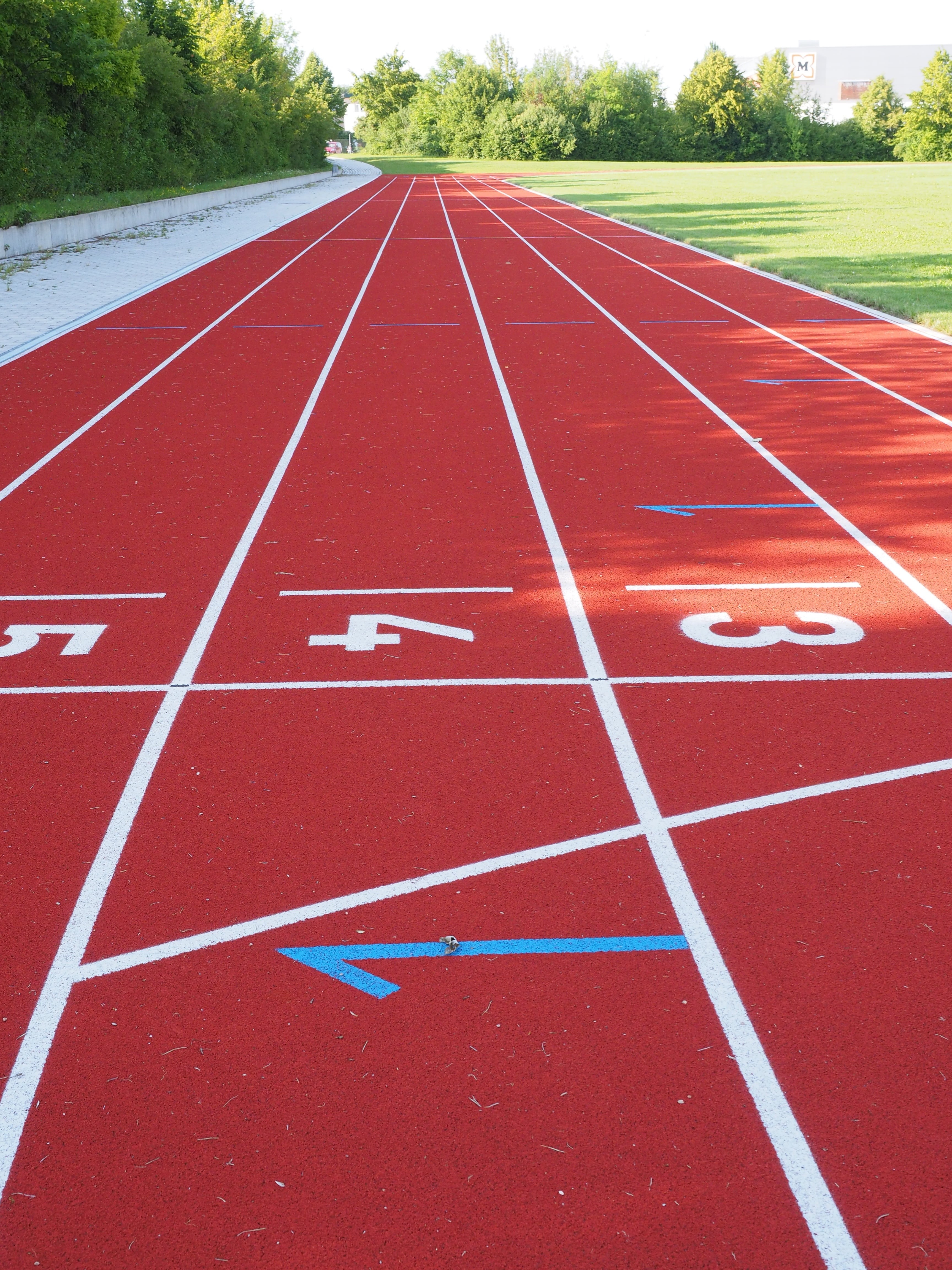 round, the way forward, leisure, athletics, one, sports race, starting line, tartan, nature, outdoors, stadium round, sports Track, competition, track and field, Phone HD Wallpaper
