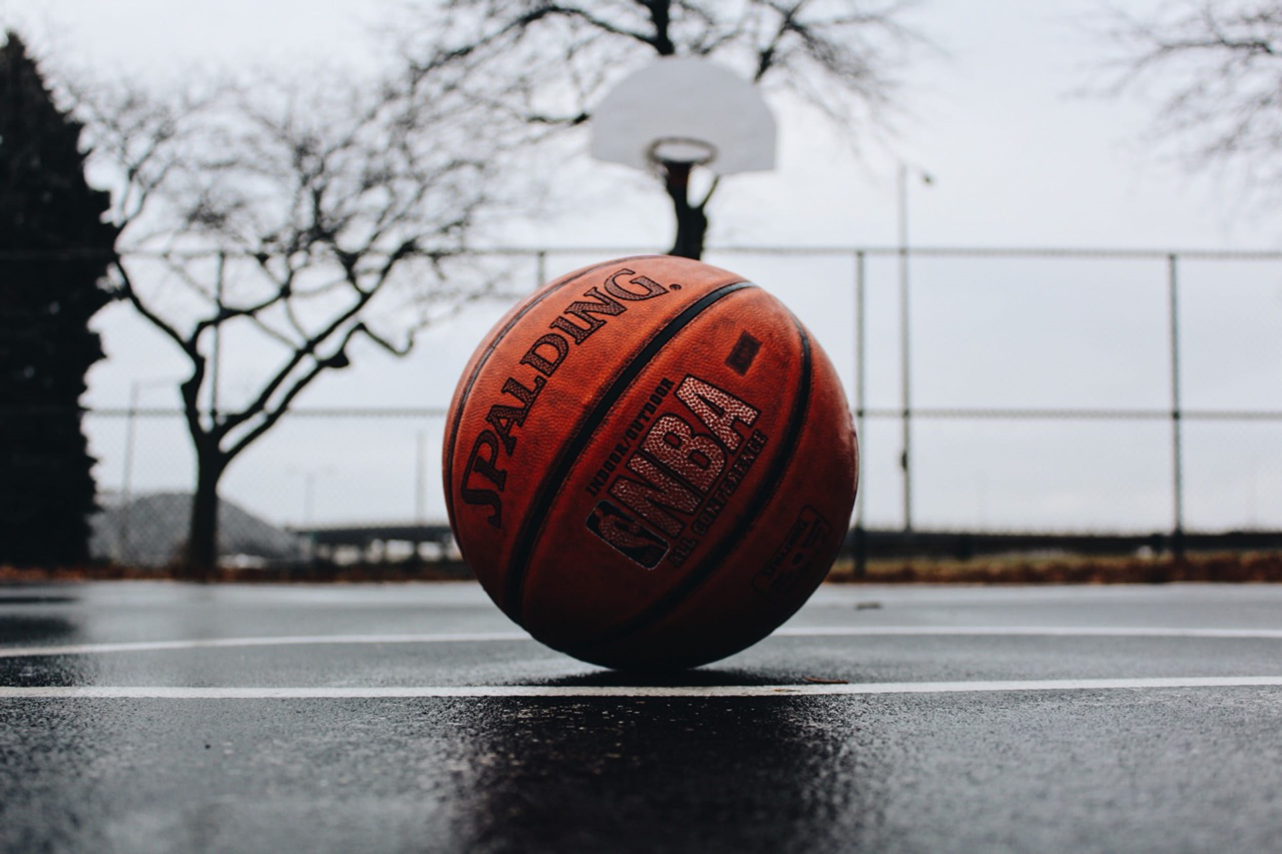 day, grey, brown, sport, focus on foreground, city, no people, spalding, ball, communication, selective focus, outdoors, close-up, 1080P, nature, road, HD Wallpaper