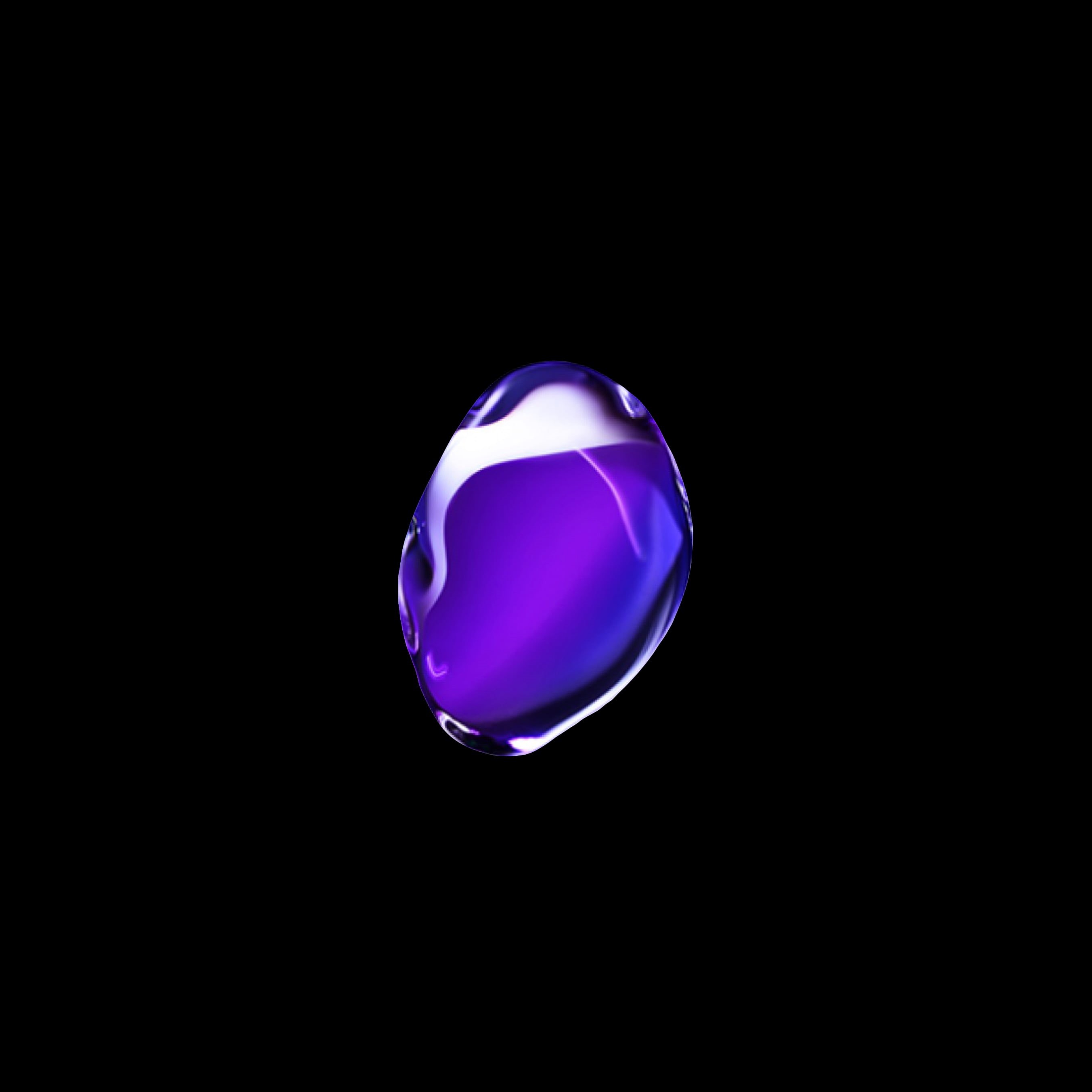 gemstone, blue, single object, no people, close-up, sphere, glass - material, purple, light - natural phenomenon, multi colored, black background, studio shot, Phone HD Wallpaper