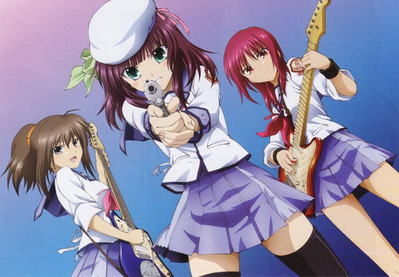 720P, Hisako (Angel Beats!), Nakamura Yuri, Iwasawa Masami, Angel Beats!, HD Wallpaper