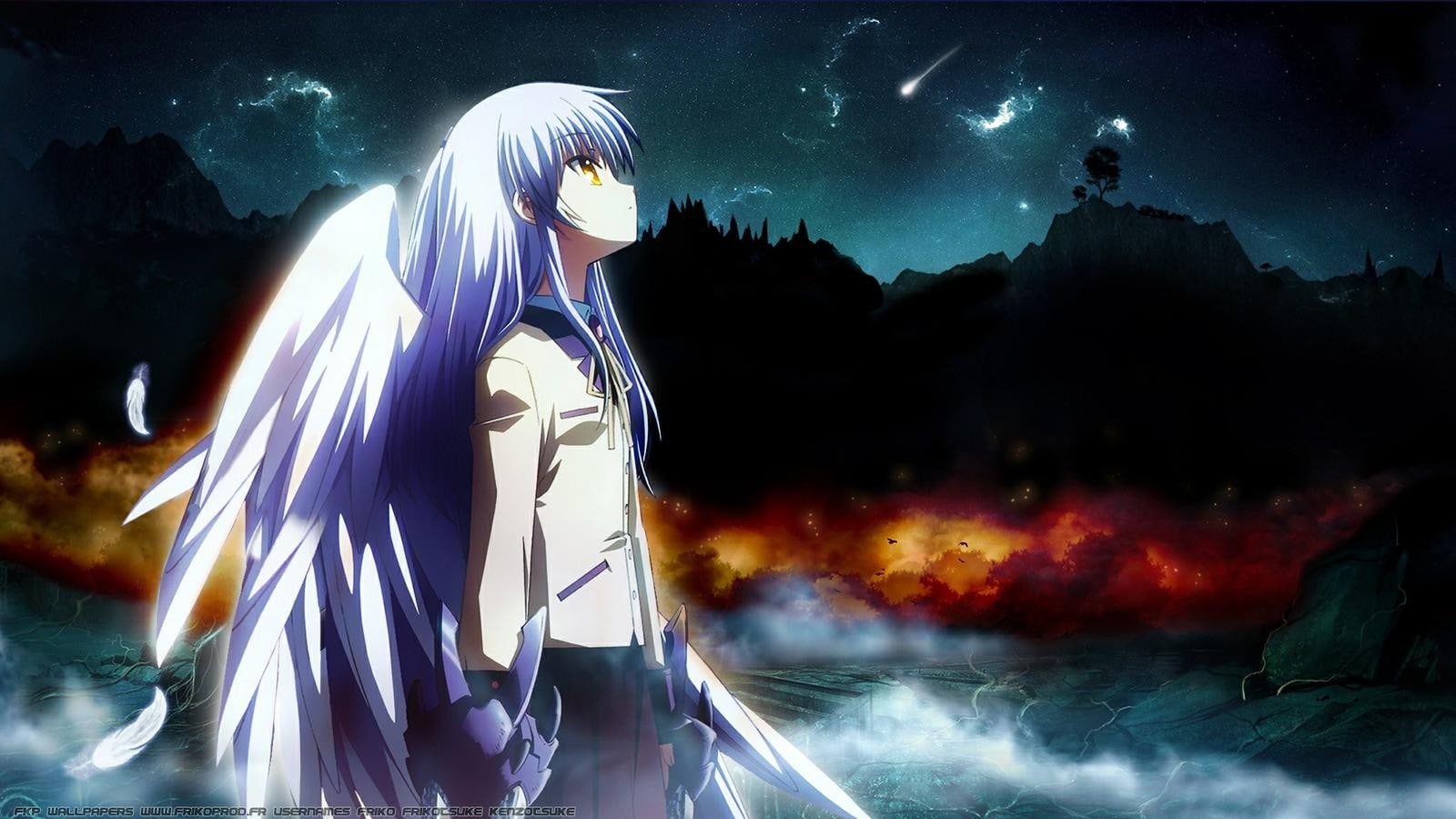 young adult, standing, Tachibana Kanade, front view, outdoors, 720P, arts culture and entertainment, waist up, holding, obscured face, motion, real people, HD Wallpaper