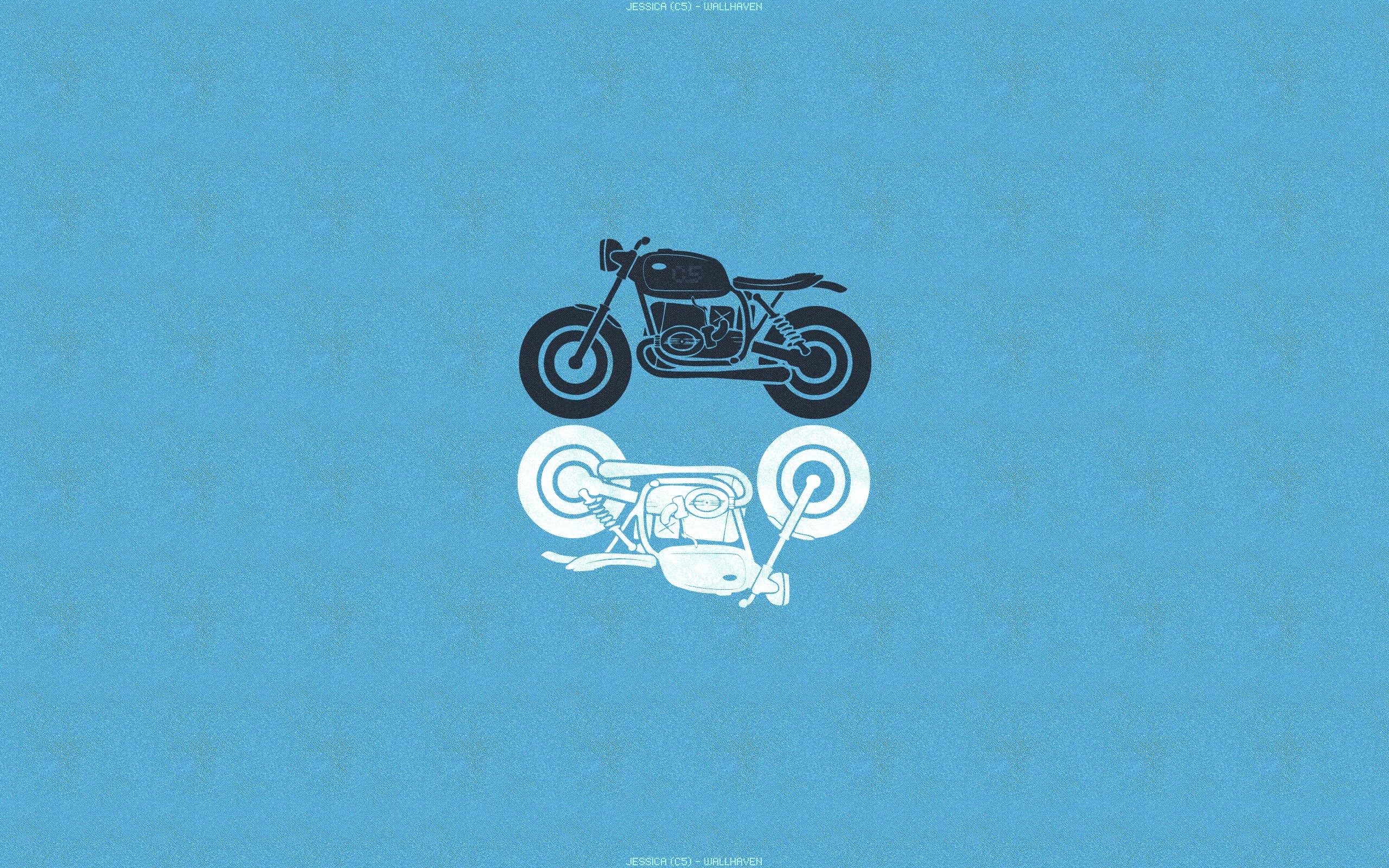 art and craft, cut out, copy space, design, sky, wall - building feature, blue, indoors, craft, creativity, motorcycle, blue background, low angle view, HD Wallpaper