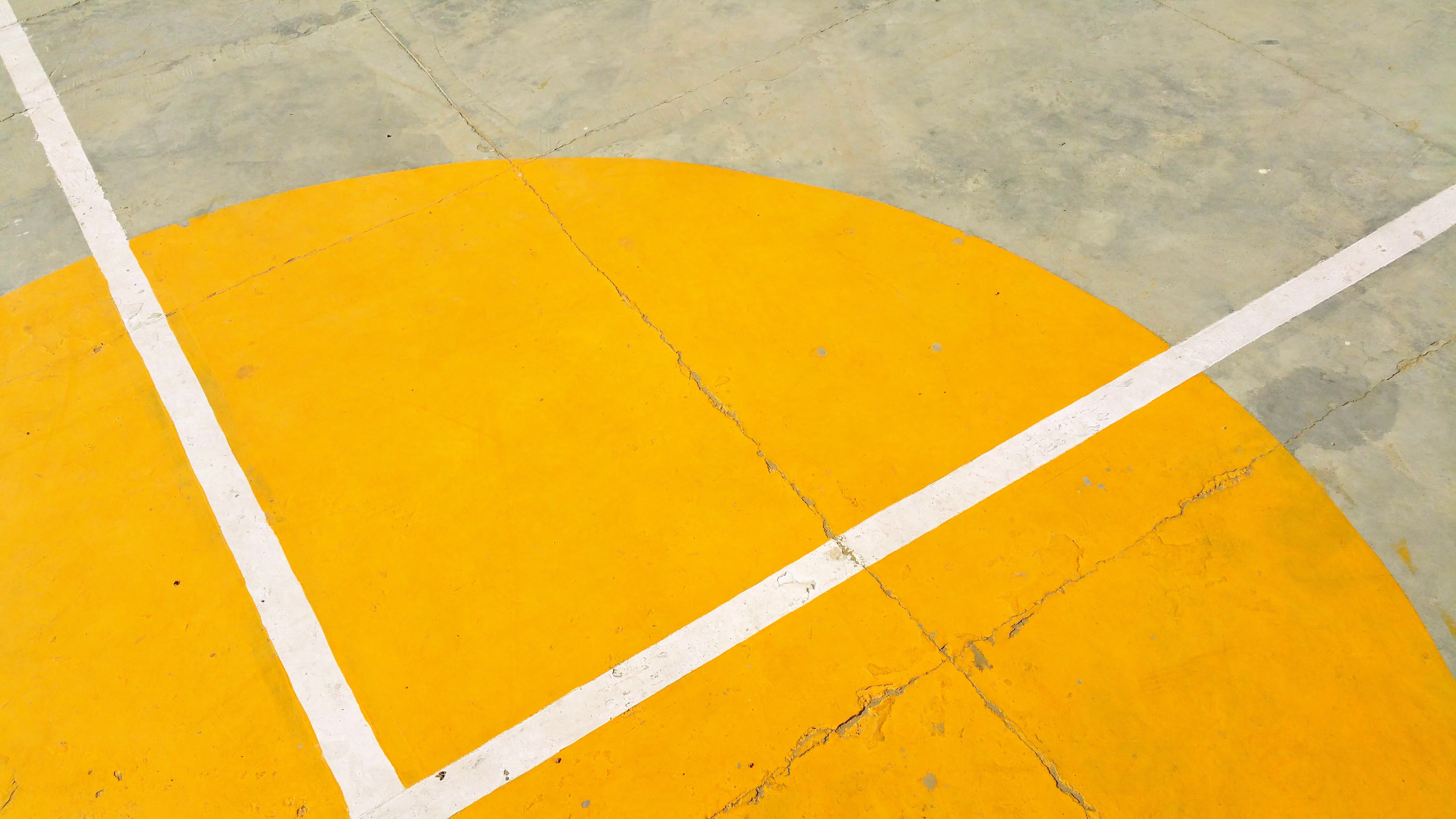 day, paint, line, transportation, sports, architecture, concrete, texture, backgrounds, single line, 5K, color, white, asphalt, road, outdoors, summer, HD Wallpaper