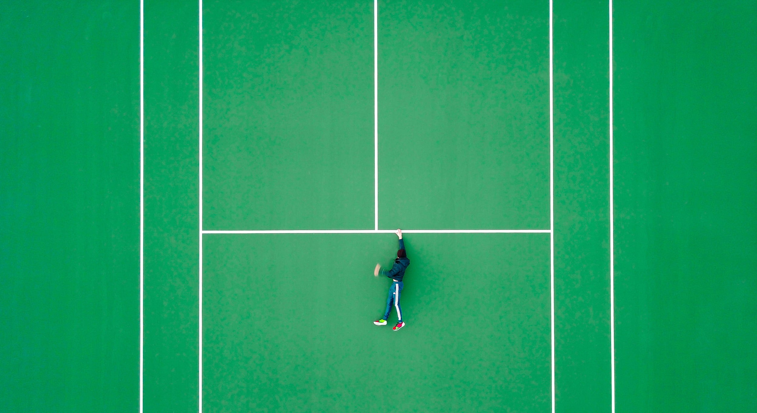 black, competition, tennis, distant, field, aerial, nature, day, daytime, hanging, sports backgrounds, person, one person, healthy lifestyle, HD Wallpaper