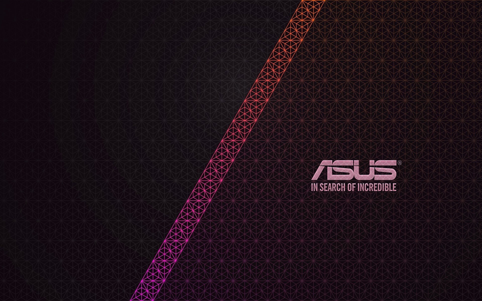 1080P, pattern, geometry, digital art, texture, logo, ASUS, typography, artwork, HD Wallpaper