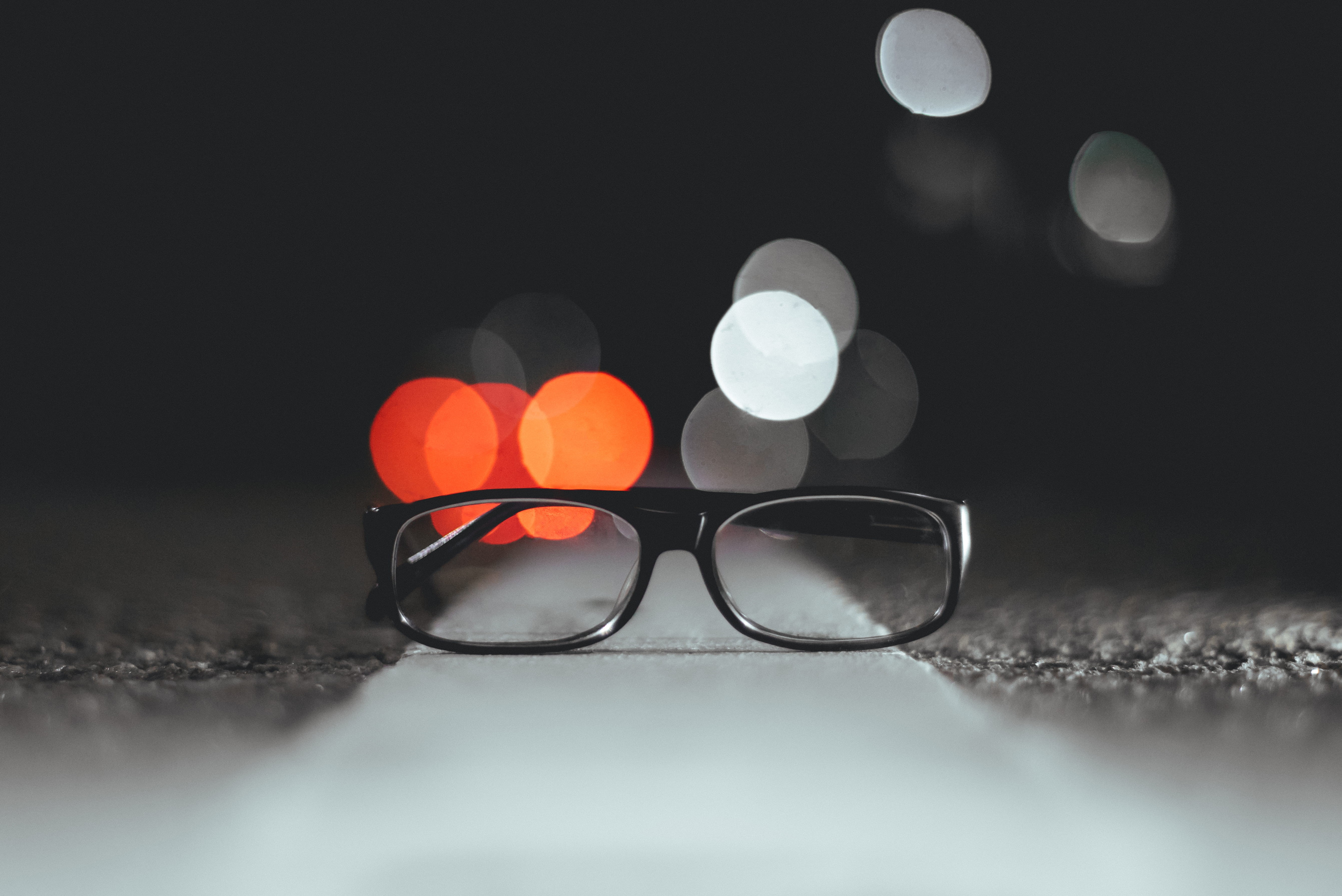 shape, reflection, indoors, photography, sky, asphalt, selective focus, black color, choice, spectacles, nature, 5K, studio shot, bokeh, backgrounds, defocused, HD Wallpaper