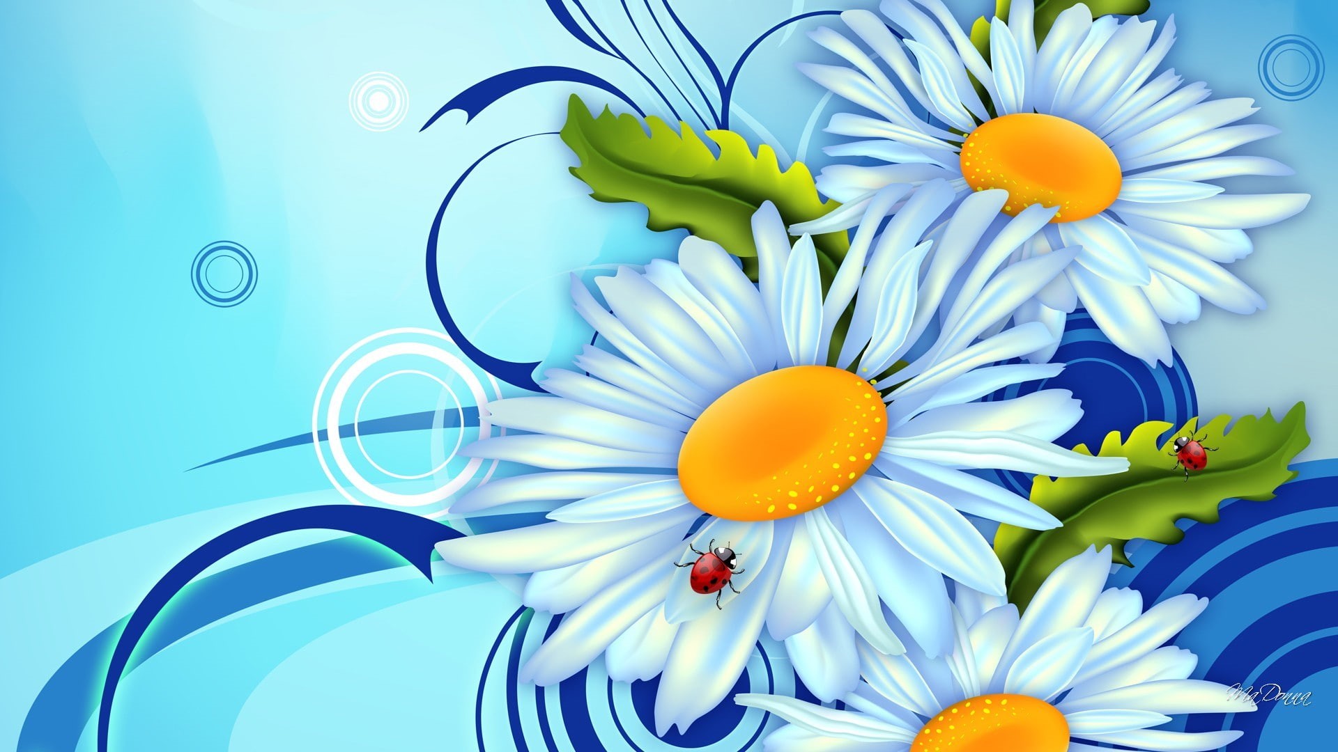 element, flower, ornament, sunflower, yellow, drawing, shape, garden, art, blossom, natural, decoration, color, symbol, spring, floral, flowers, HD Wallpaper