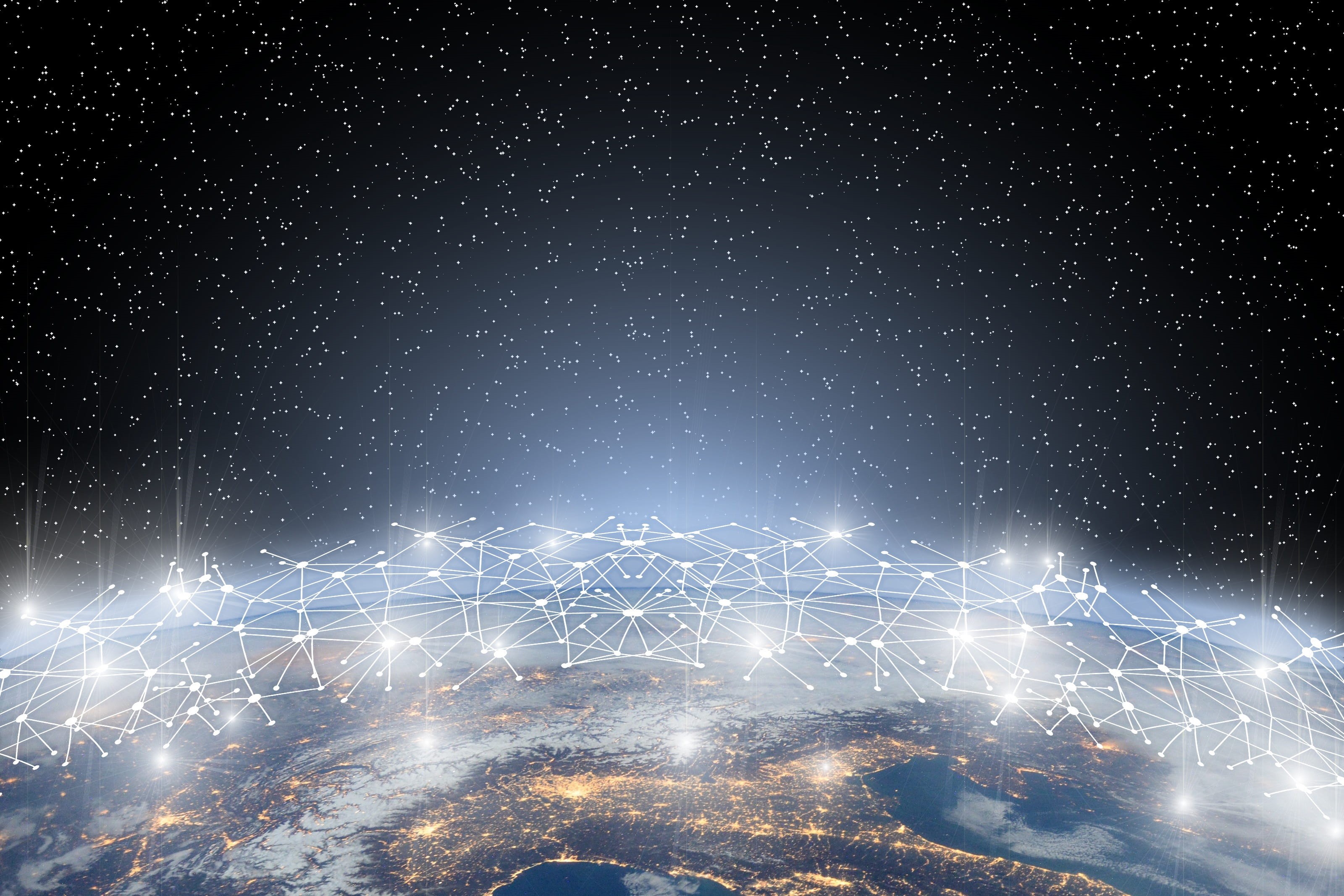 digital composite, space, digitization, worldwide, communication, astronomy, technology, space and astronomy, 2K, star, global, long exposure, night, science, HD Wallpaper
