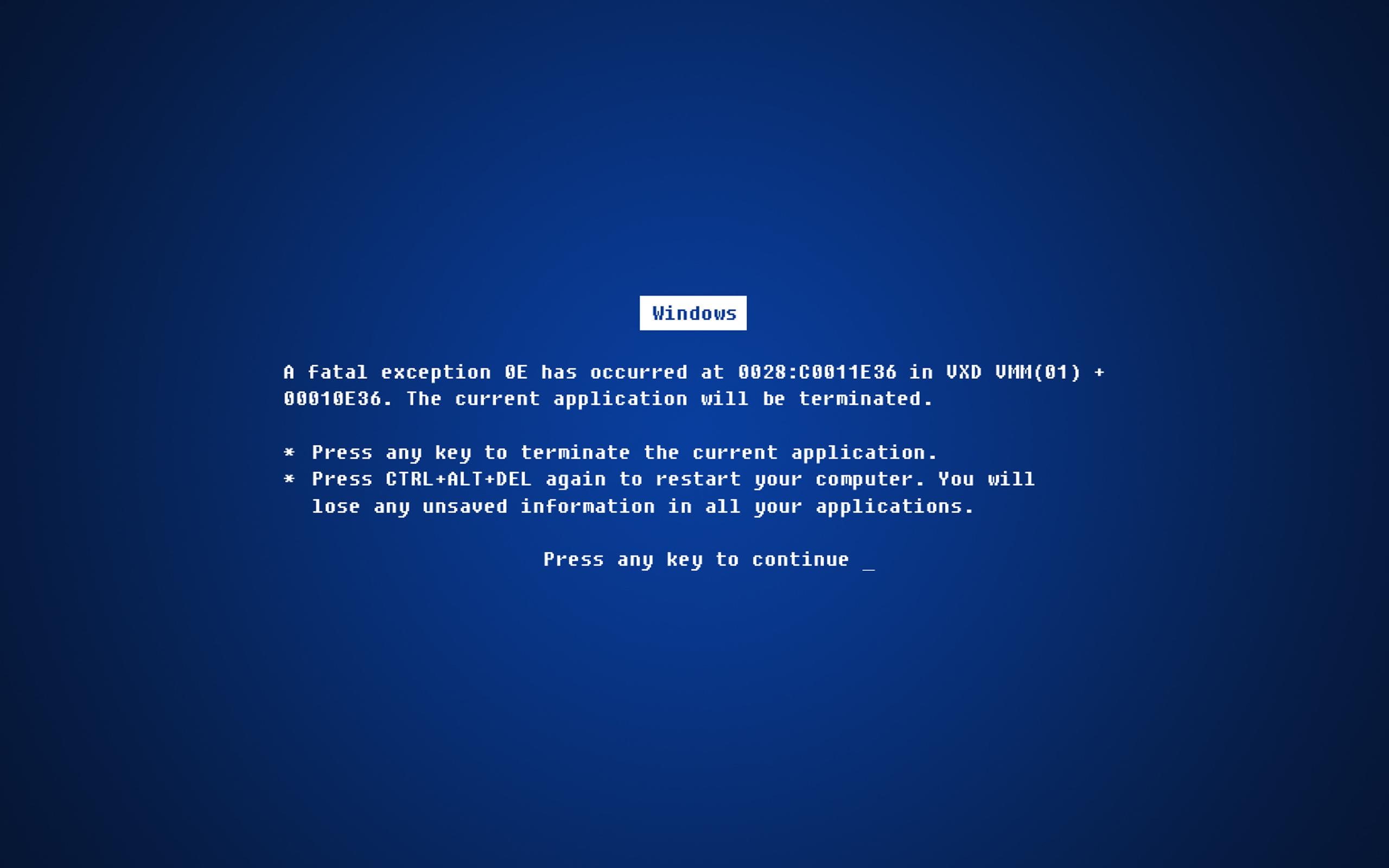 fatal, funny, 2K, error, windows, HD Wallpaper