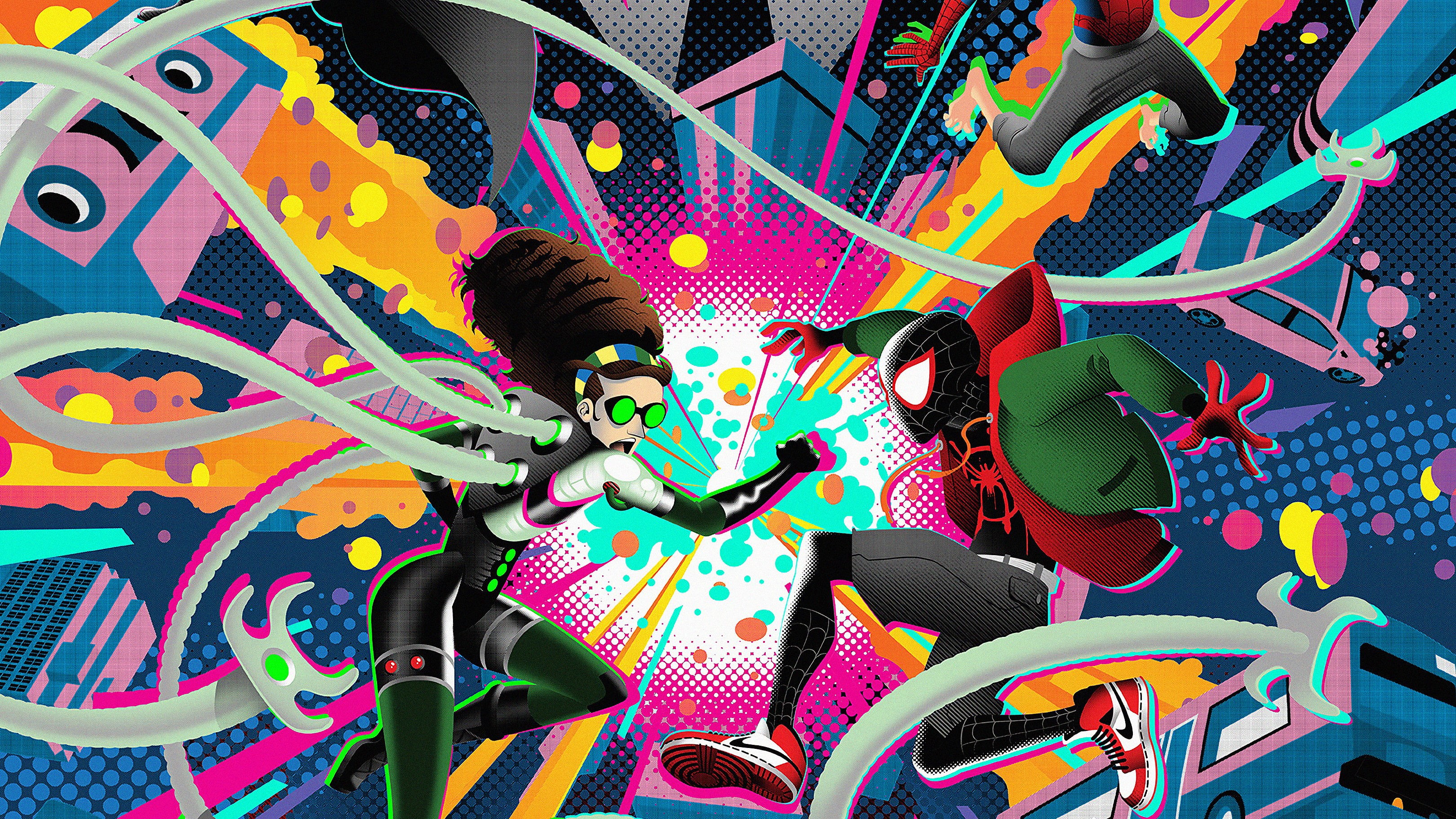 Marvel Comics, 2K, Spider-Man: Into The Spider-Verse, Spider-Man, Miles Morales, Movie, HD Wallpaper