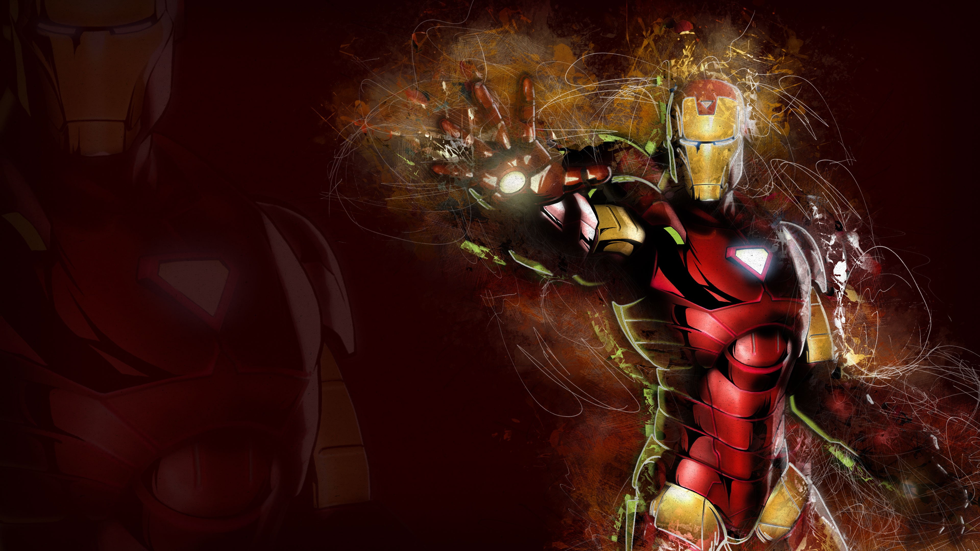 Marvel vs. Capcom 3: Fate of Two Worlds, hero, 4K, comics, artwork, Marvel Vs. Capcom, Iron Man, HD Wallpaper