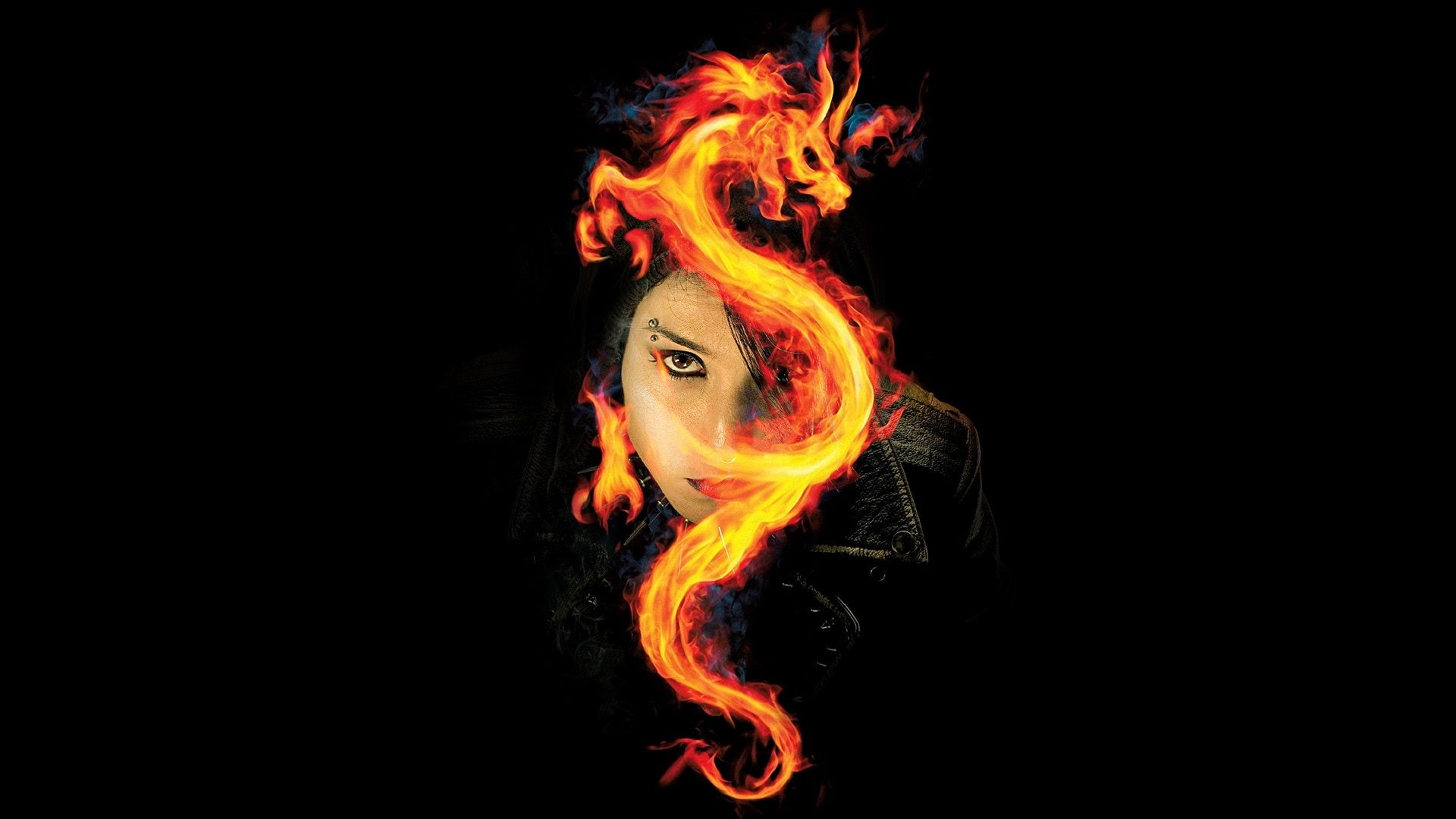 girl, orange color, studio shot, indoors, sign, portrait, young adult, Nest, front view, Mystery, flame, burning, looking at camera, crime, 1gwpwf, sci, HD Wallpaper